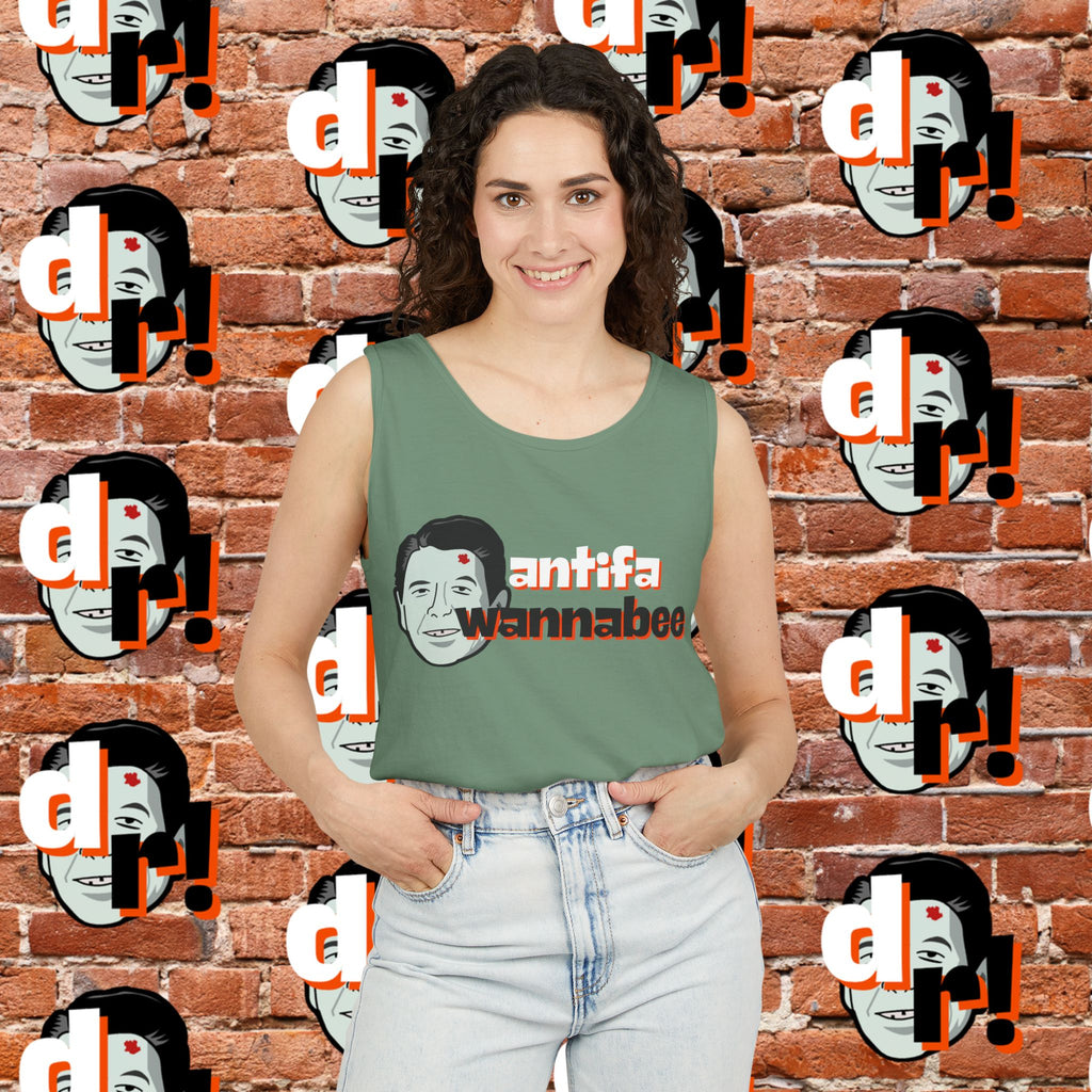 Antifa Wannabee Graphic Tank Top