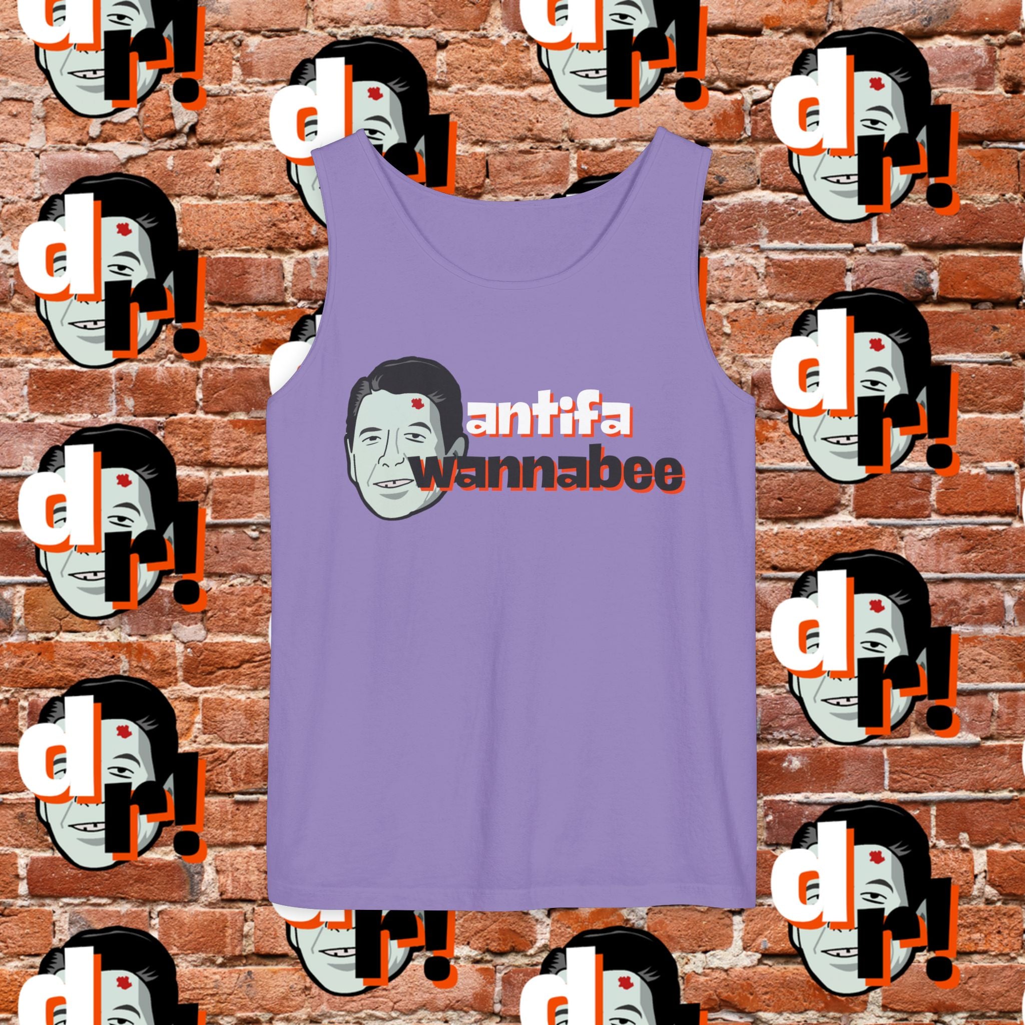Antifa Wannabee Graphic Tank Top