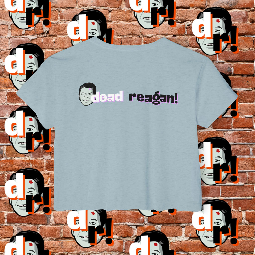 Antifa Wannabe Festival Crop Top (Lavender Letter)