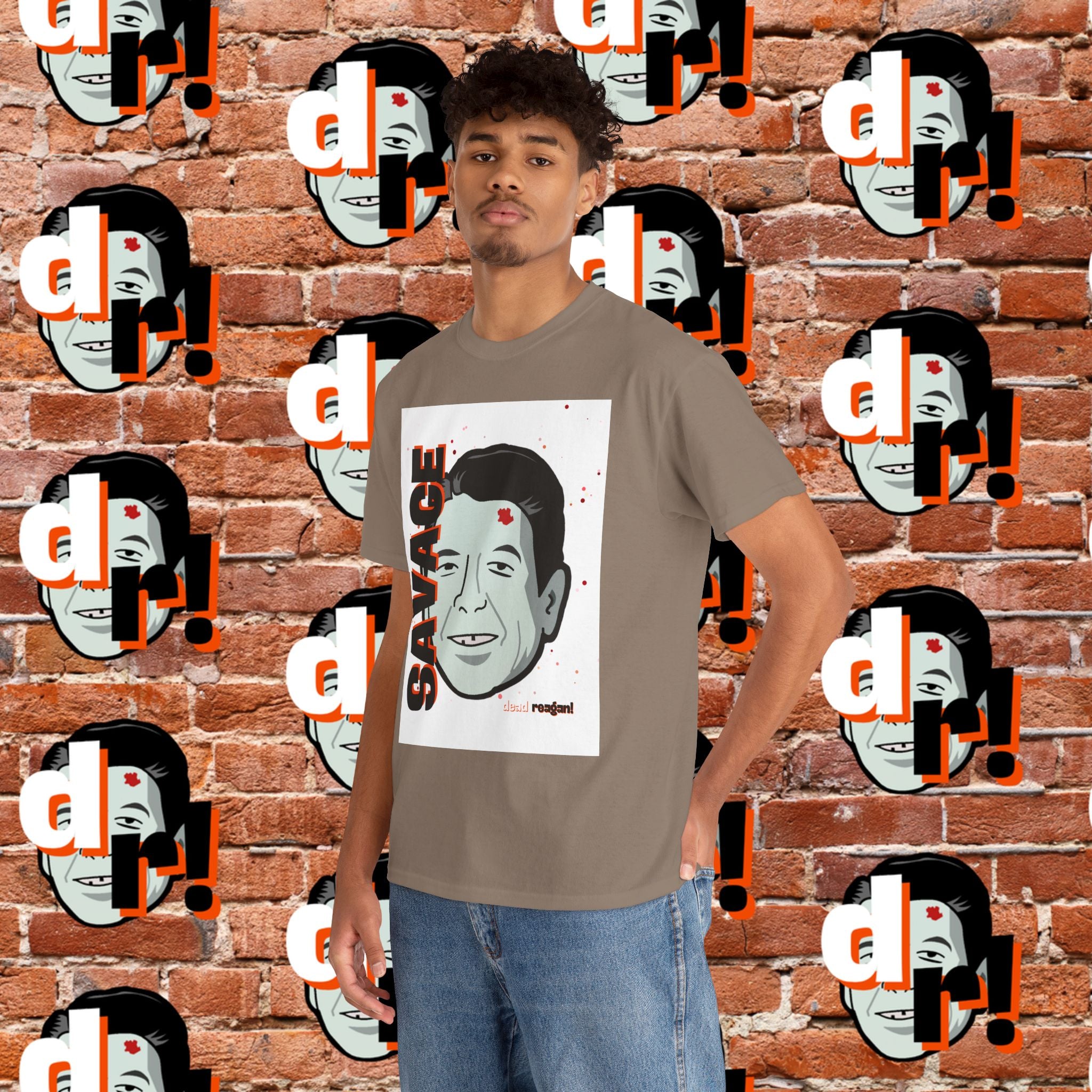 Savage Dead Reagan Graphic Tee White