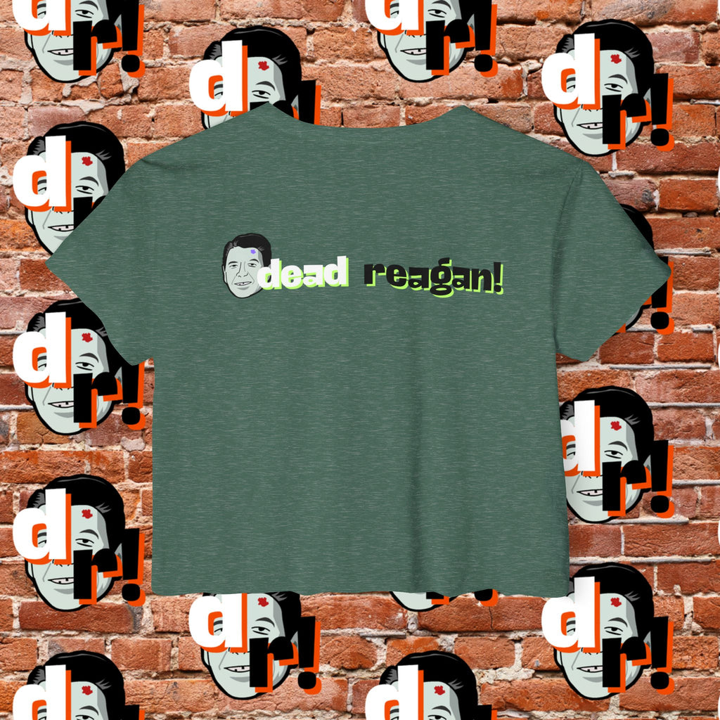 Antifa Wannabee Festival Crop Top (Lime Letter)
