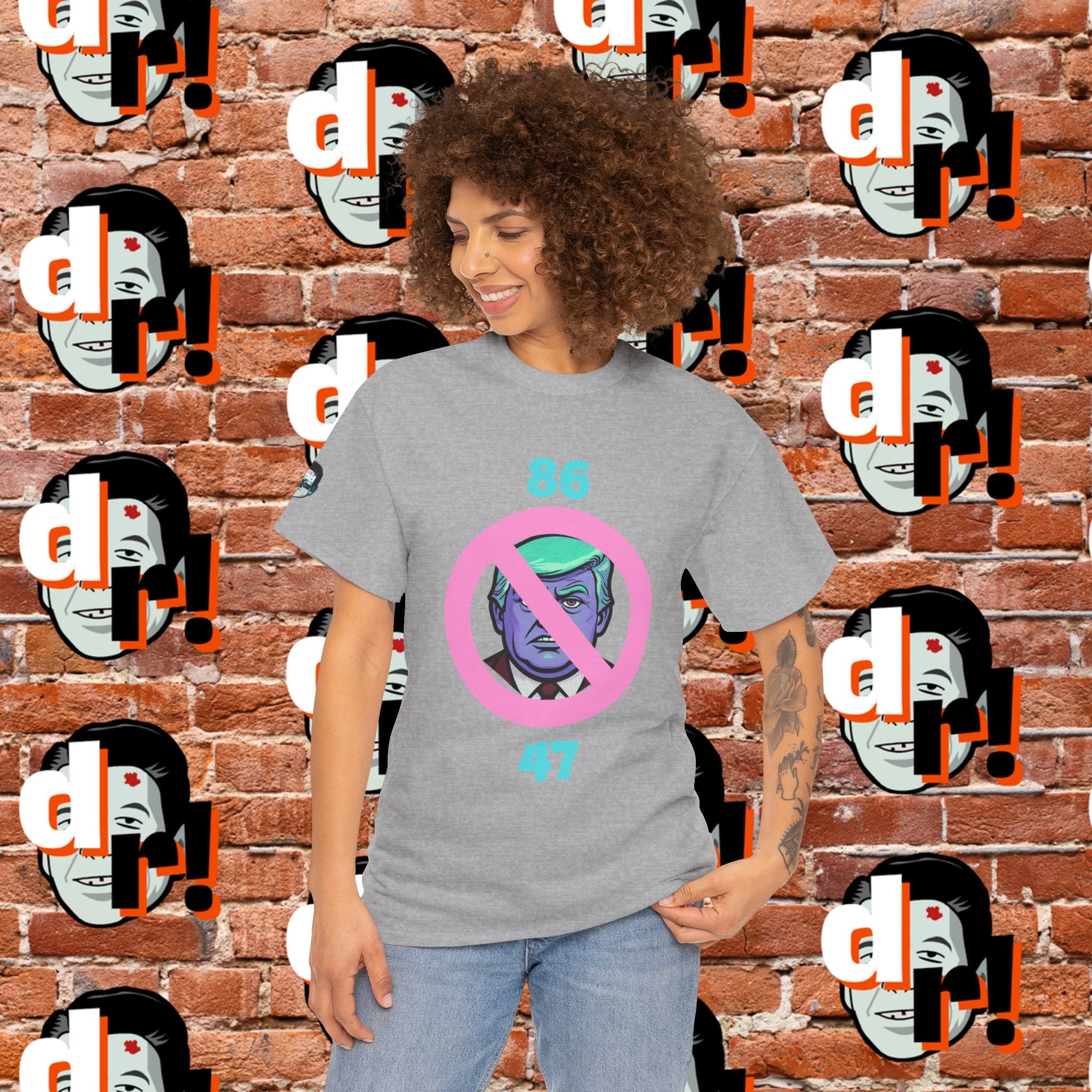 86/47 Teal & Pink Variant Unisex Heavy Cotton Tee