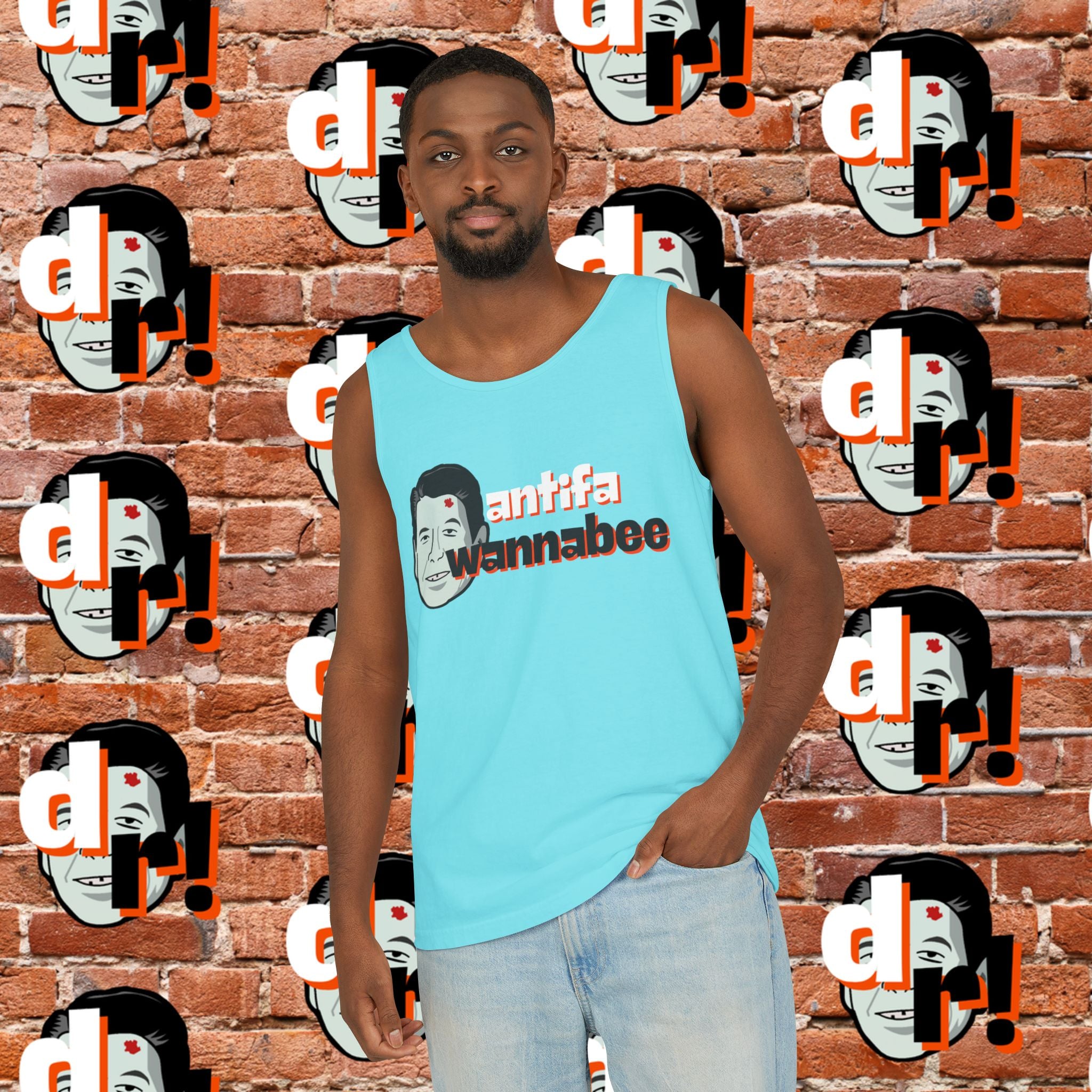 Antifa Wannabee Graphic Tank Top