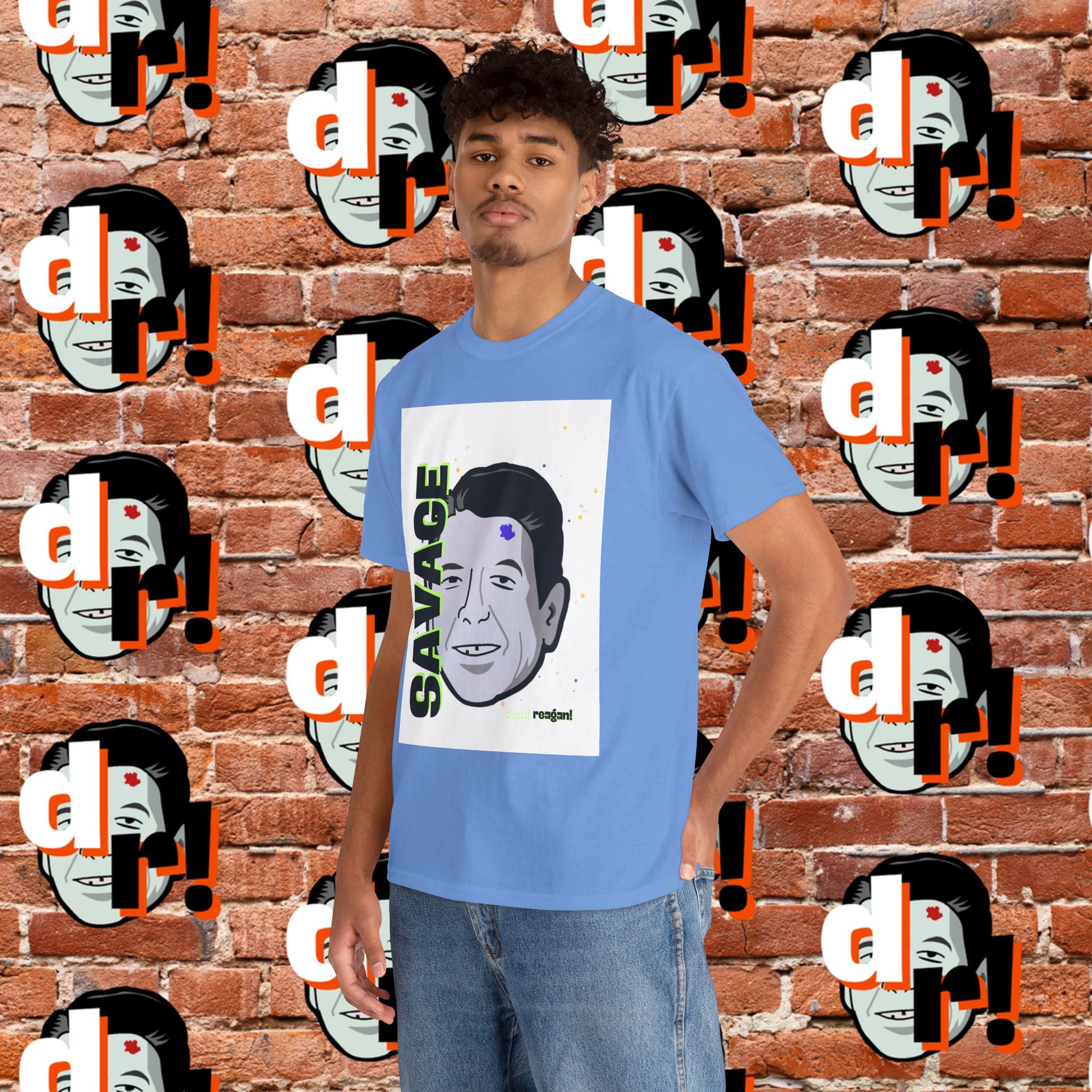 Savage Dead Reagan Graphic Tee Lime