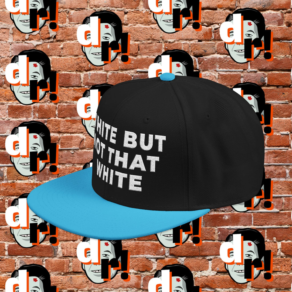 White But Not That White (White Letter b/o) Snapback