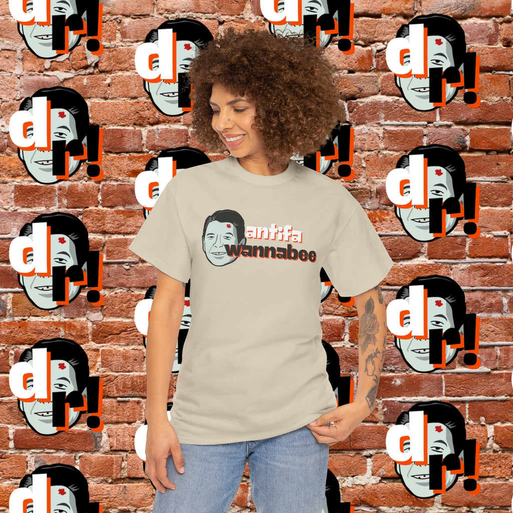 Antifa Wannabee (Orange) Unisex Heavy Cotton Tee