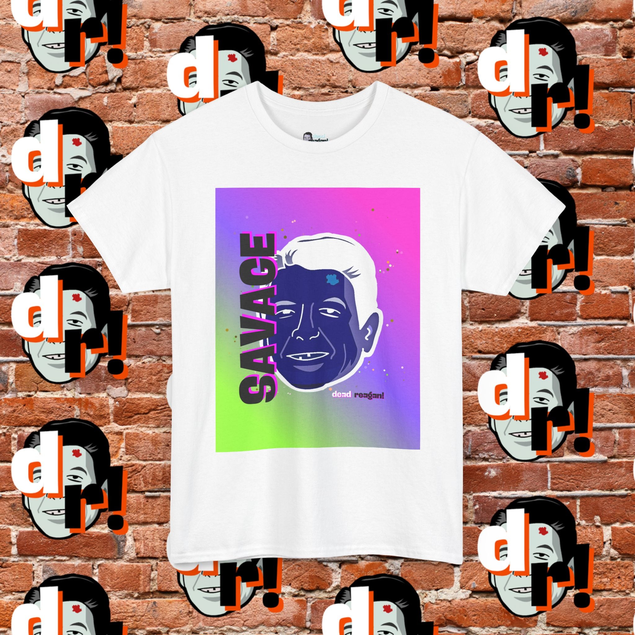 Savage Dead Reagan Graphic Tee Inverted