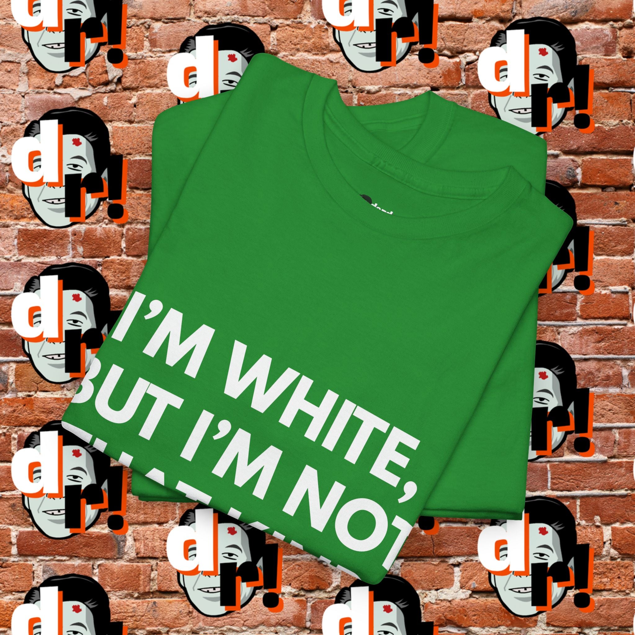 I’m White but… (White Letter) Unisex Heavy Cotton Tee