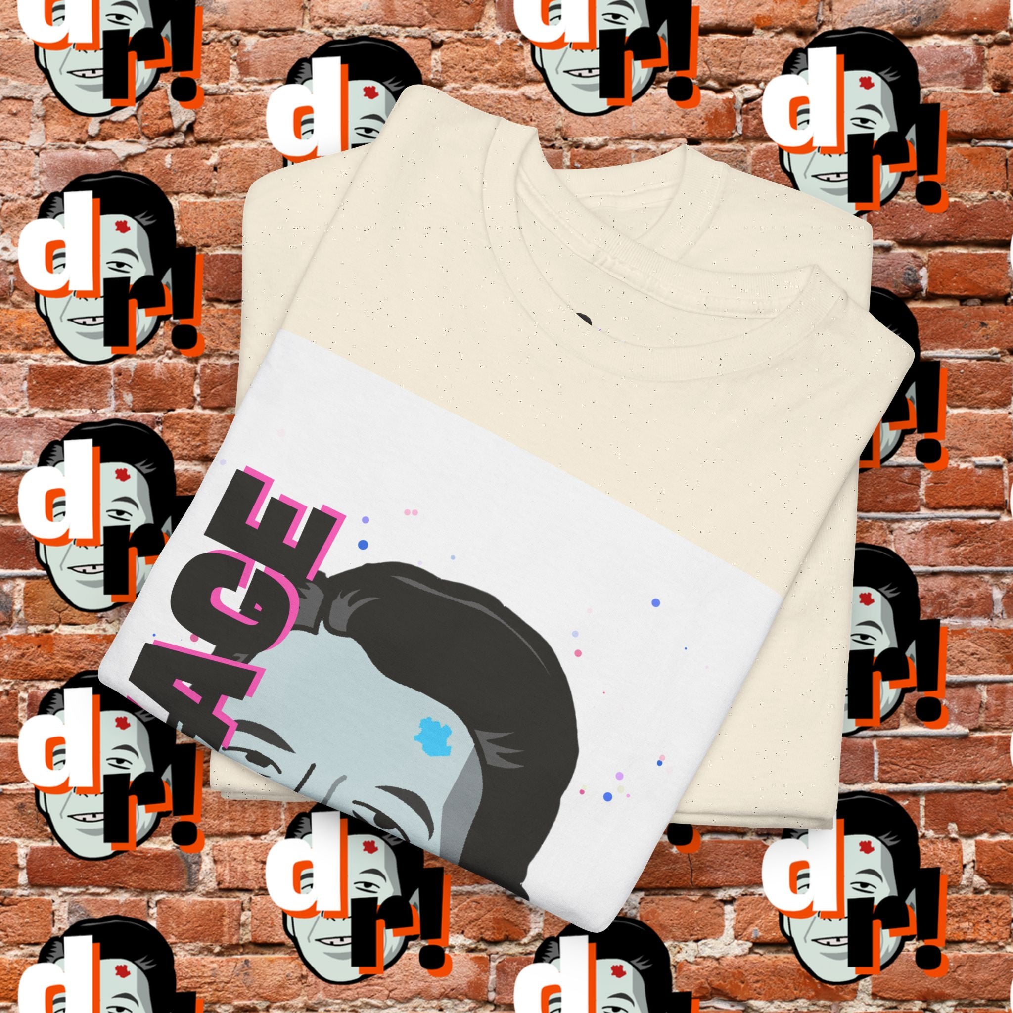 Savage Dead Reagan Graphic Tee White Pink
