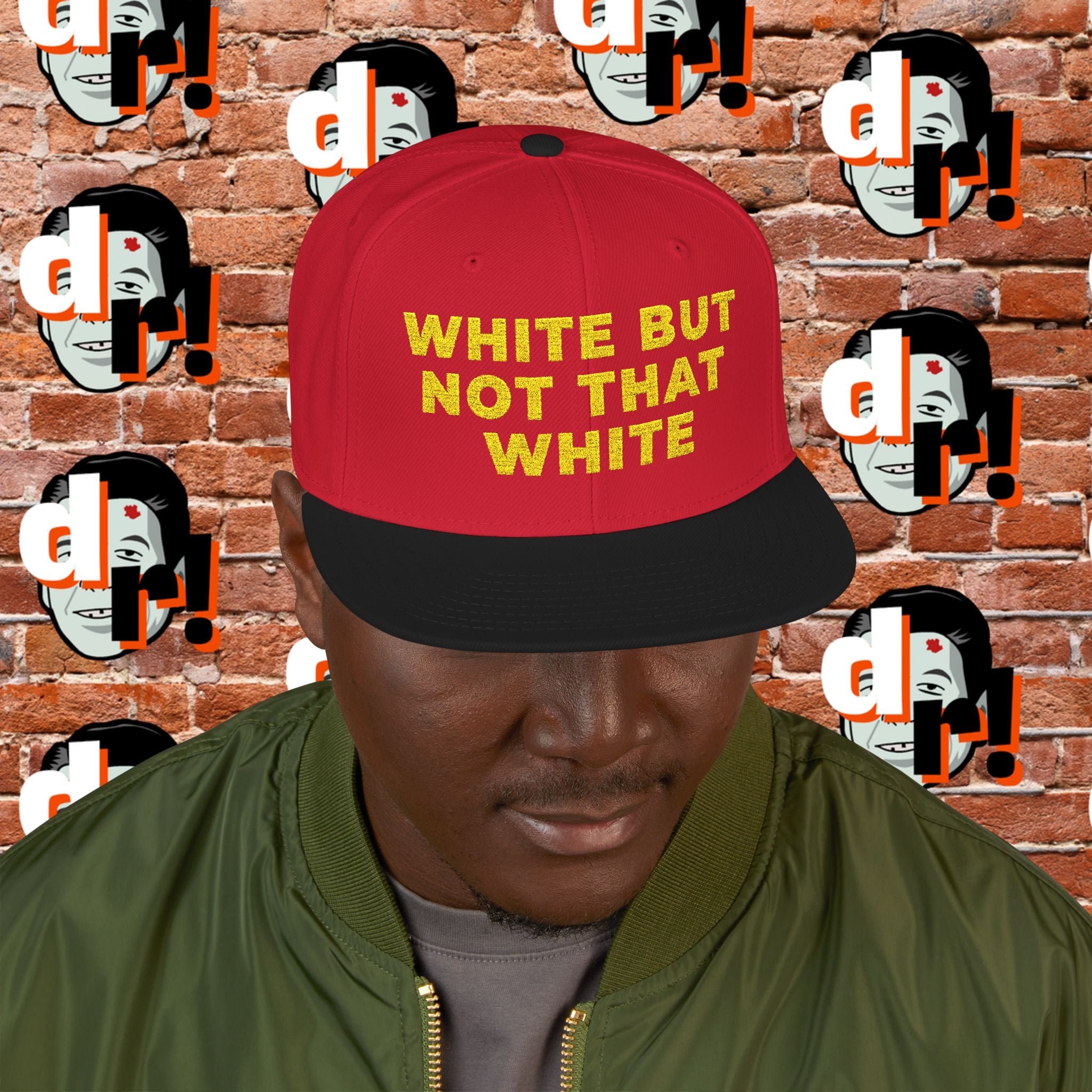 White But Not That White (Yellow Letter) Snapback