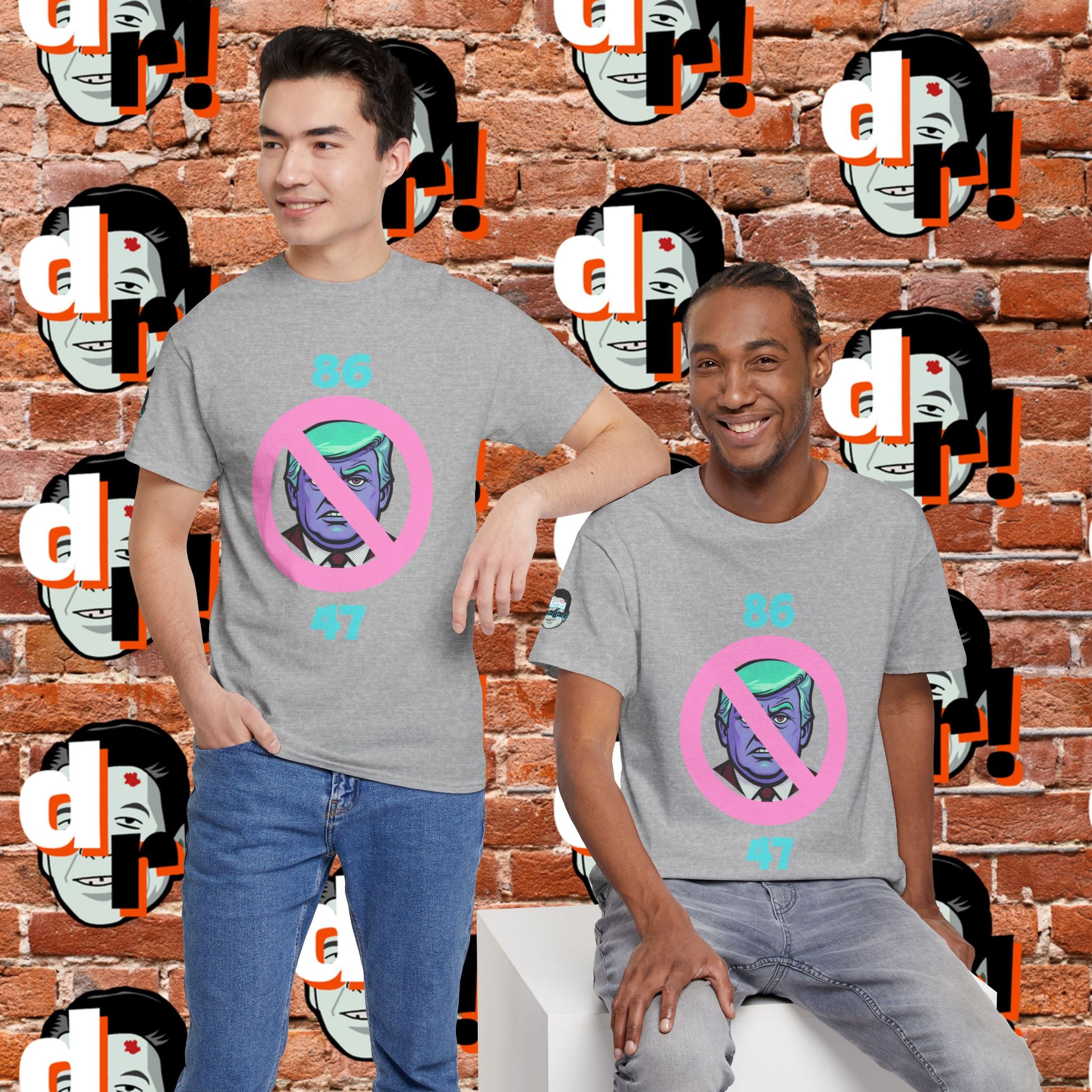 86/47 Teal & Pink Variant Unisex Heavy Cotton Tee