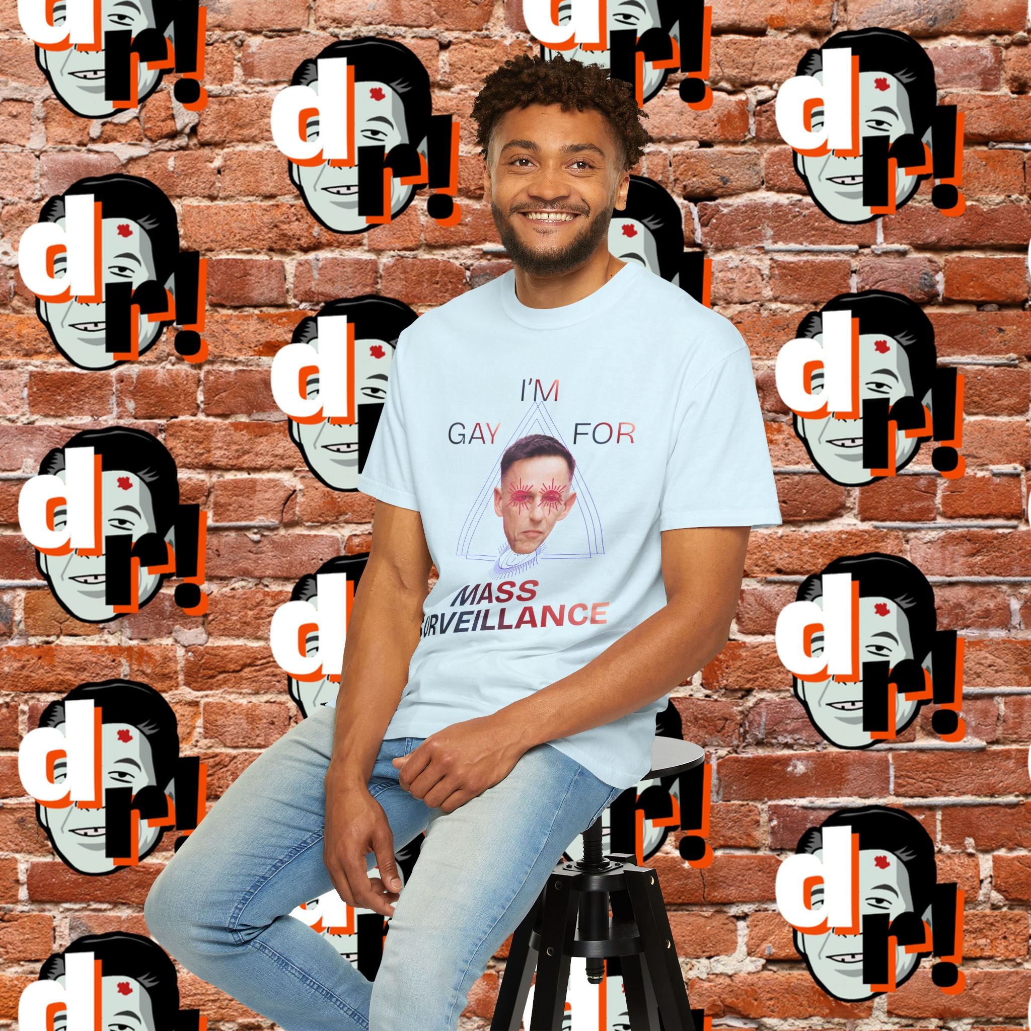 Gay for Mass Surveillance Cotton T- Shirt