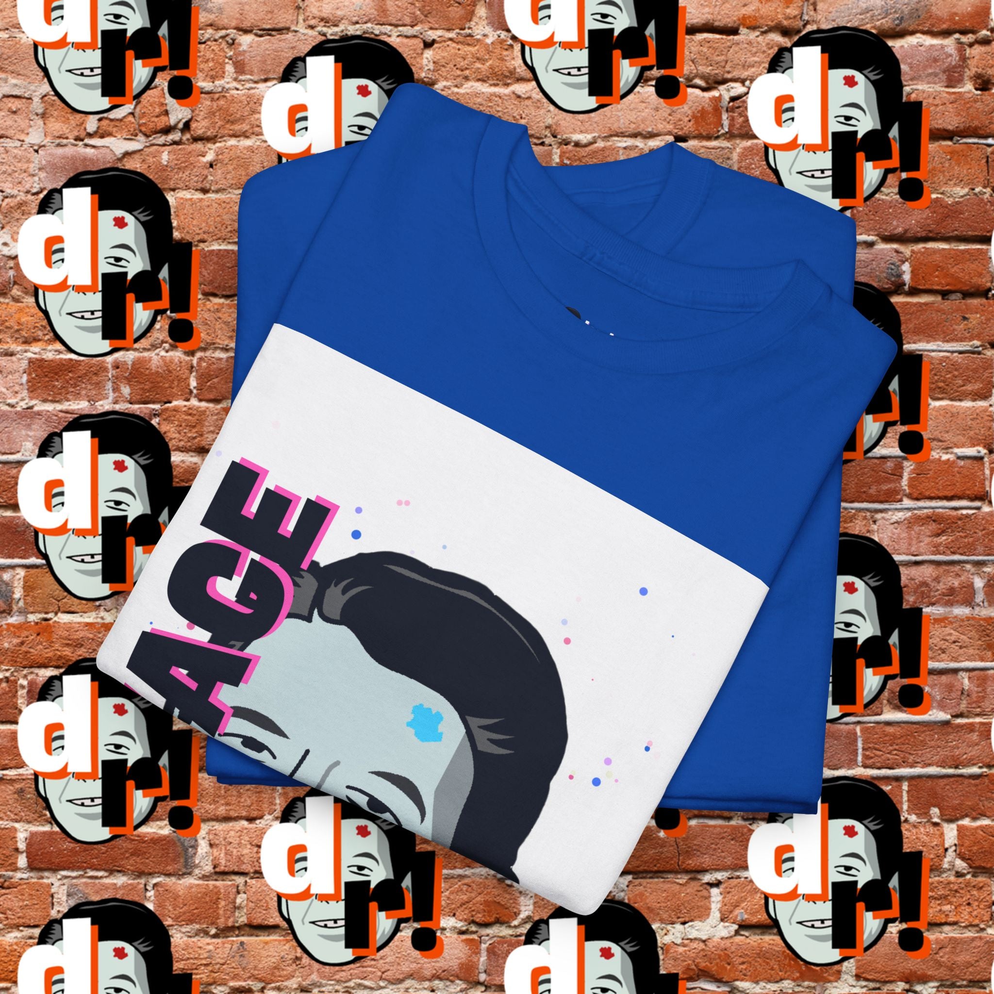Savage Dead Reagan Graphic Tee White Pink