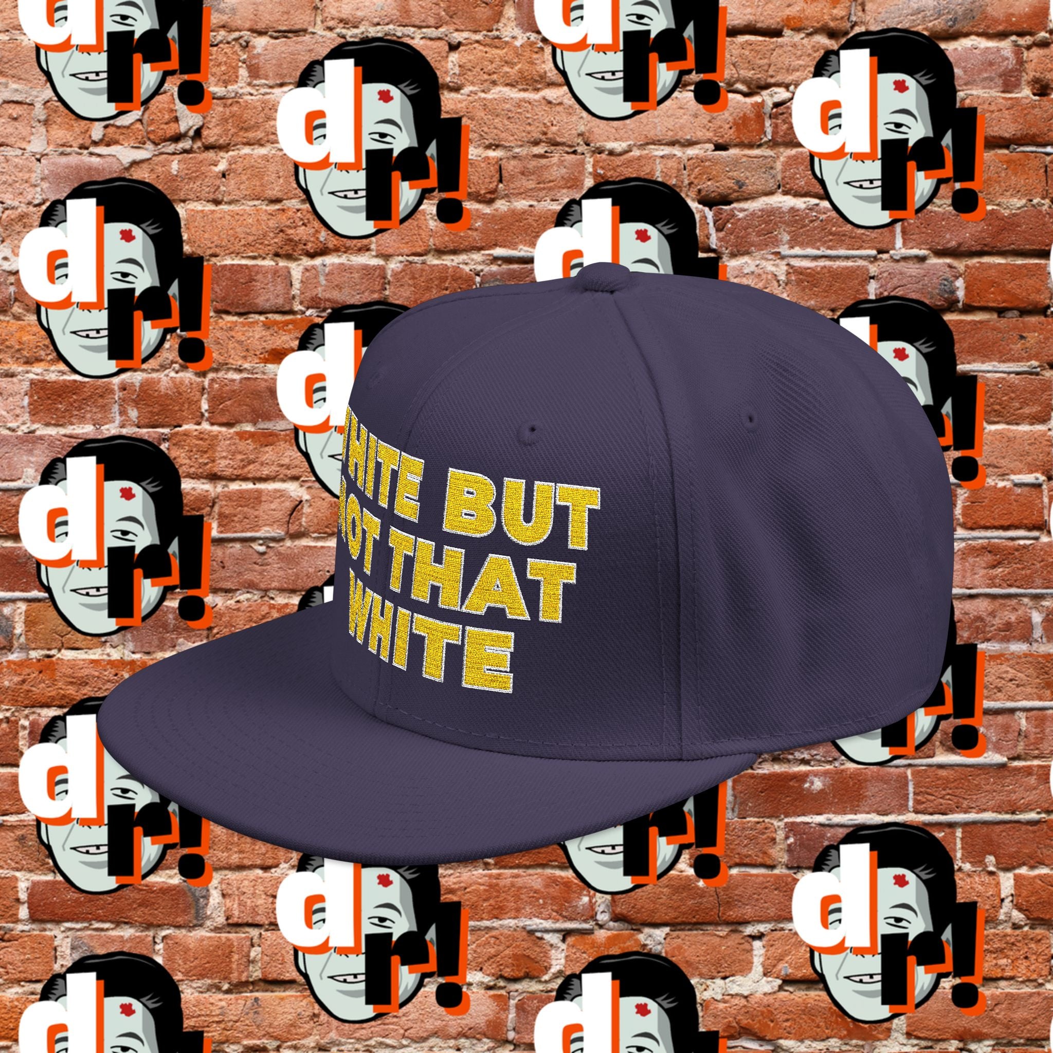 White But Not White (Yellow Letter w/o) Snapback