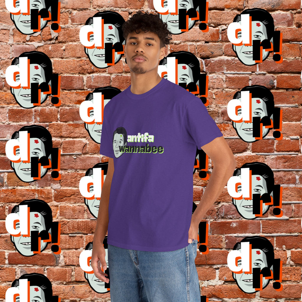 Antifa Wannabe (Lime) Unisex Heavy Cotton Tee