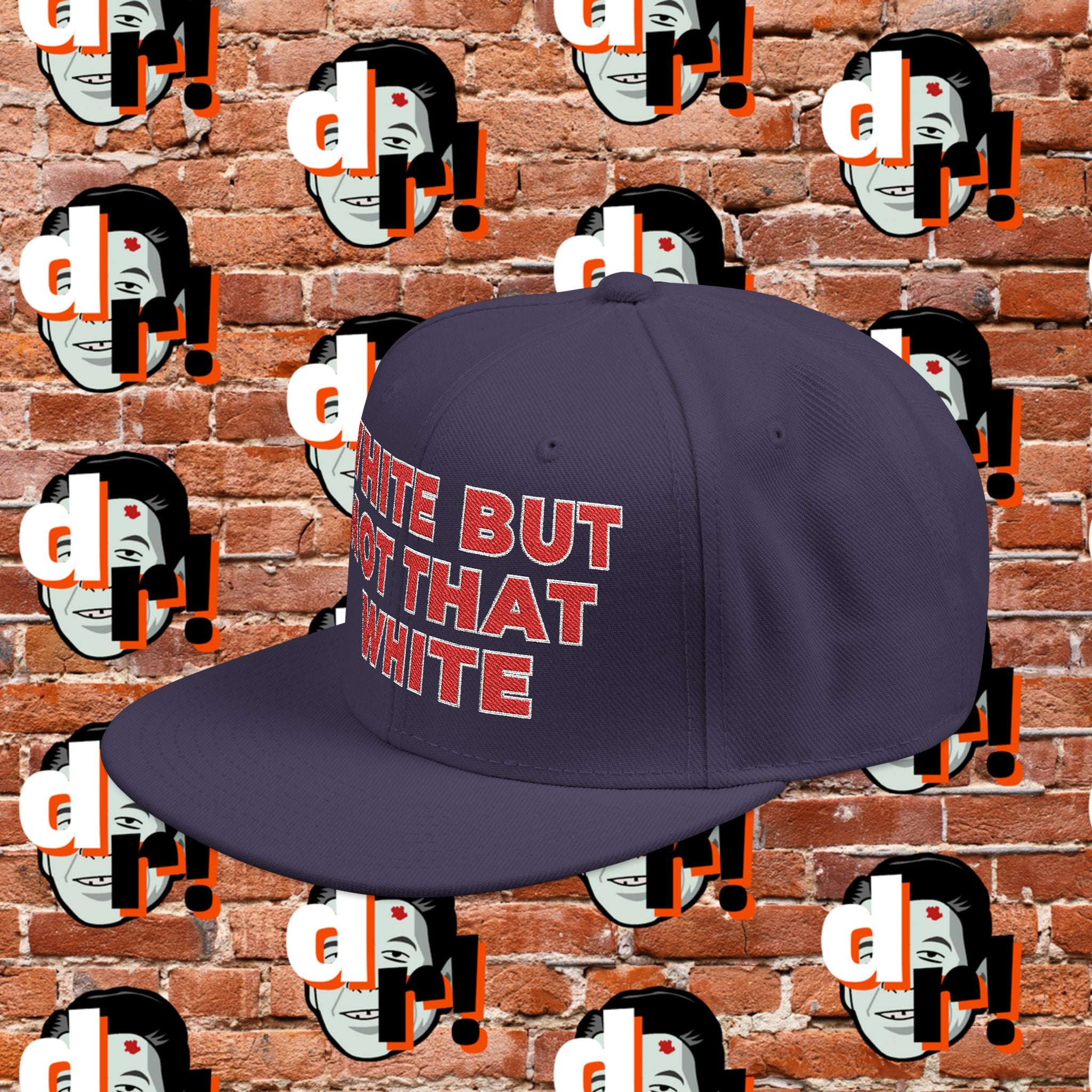 White But Not That White (Red Letter w/o) Snapback