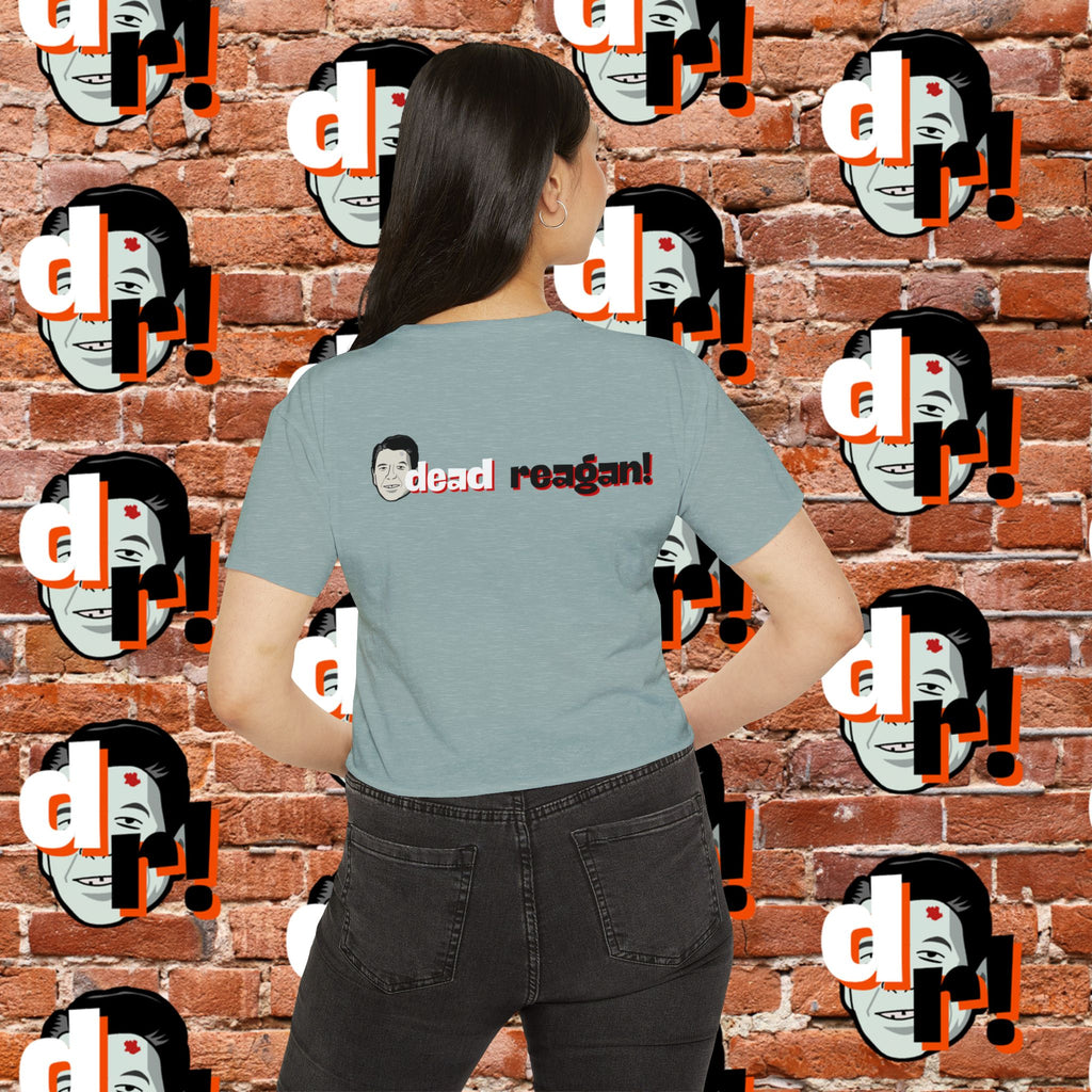 Antifa Wannabee Festival Crop Top (Red Letter)