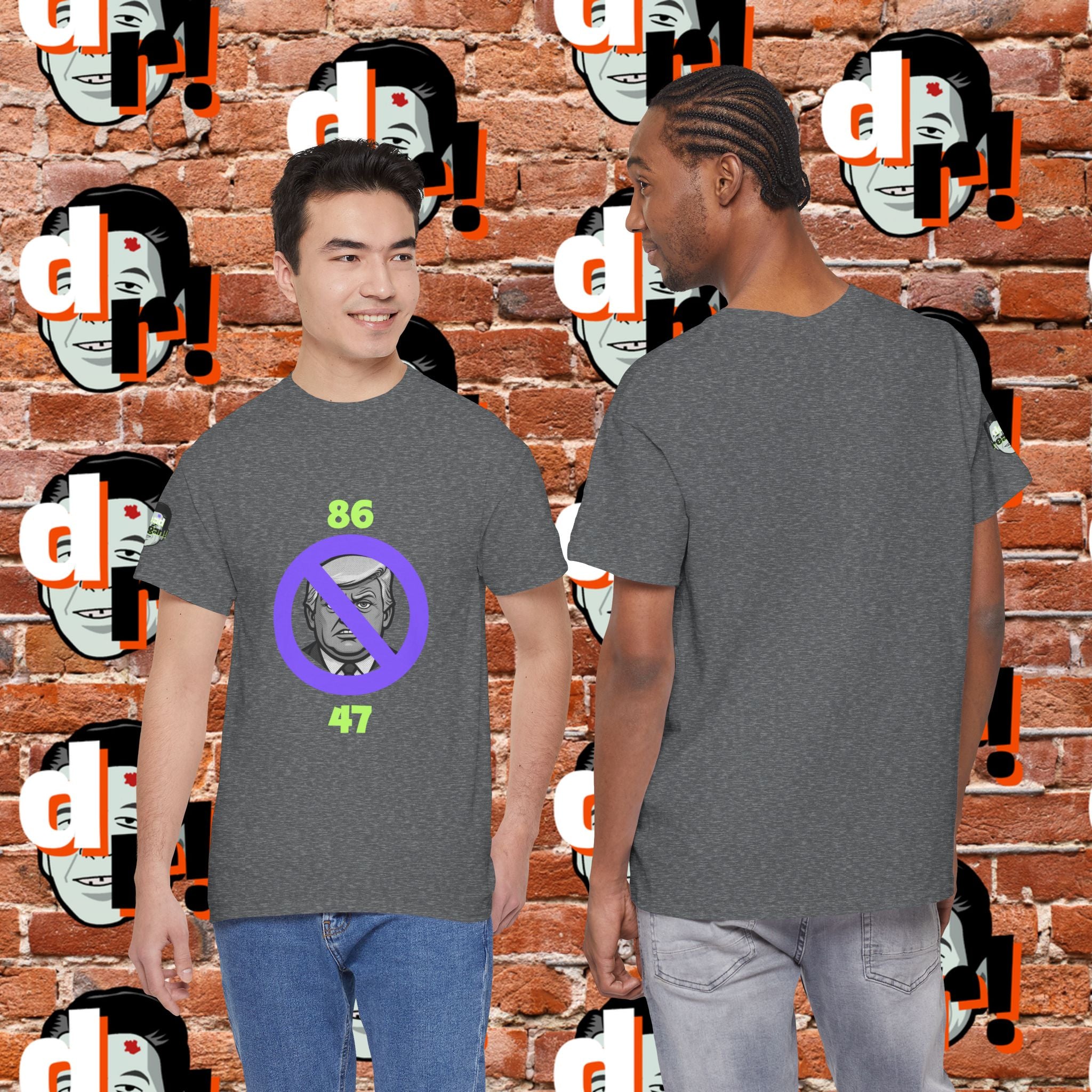 86/47 Lime & Purple  Variant Unisex Heavy Cotton Tee