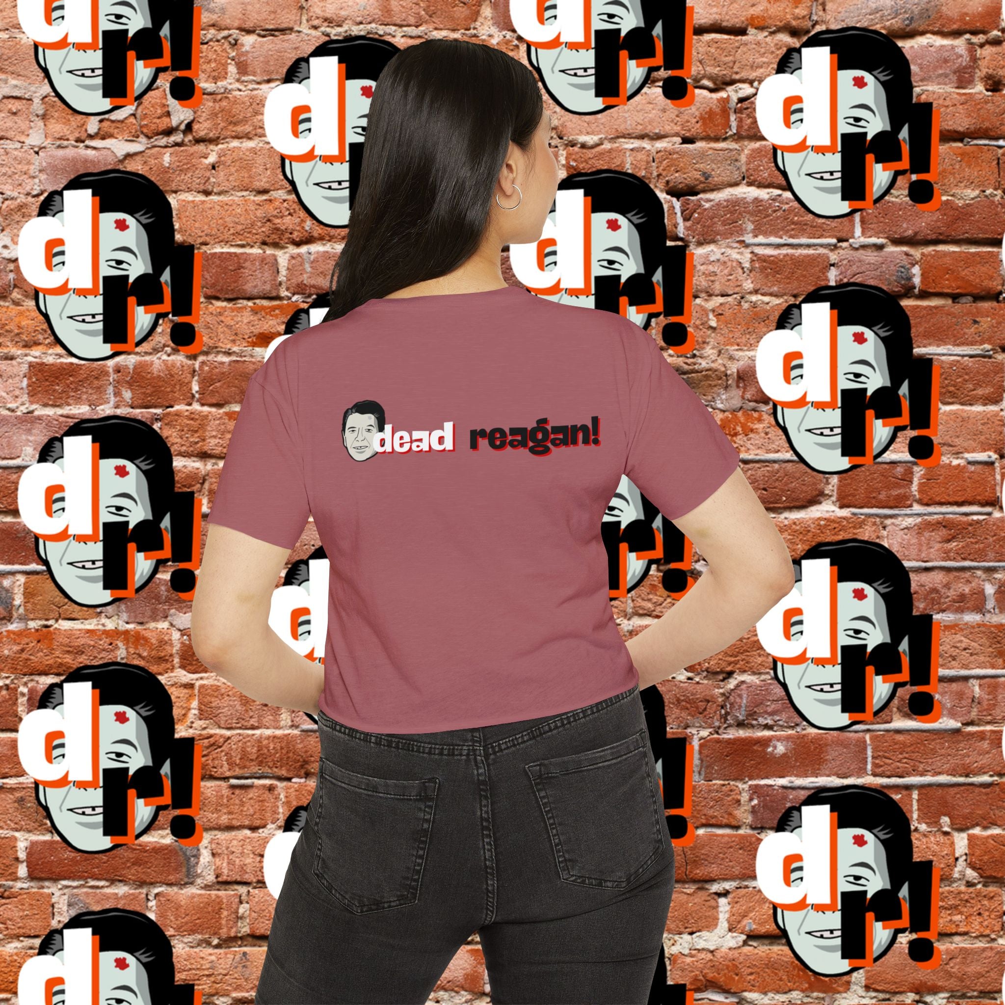 Antifa Wannabee Festival Crop Top (Red Letter)