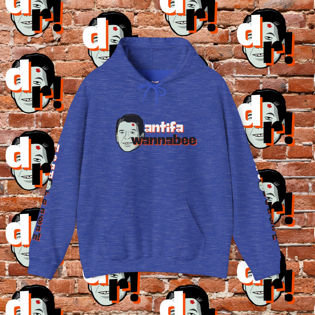 Antifa Wannabee Hoodie Graphic Pullover