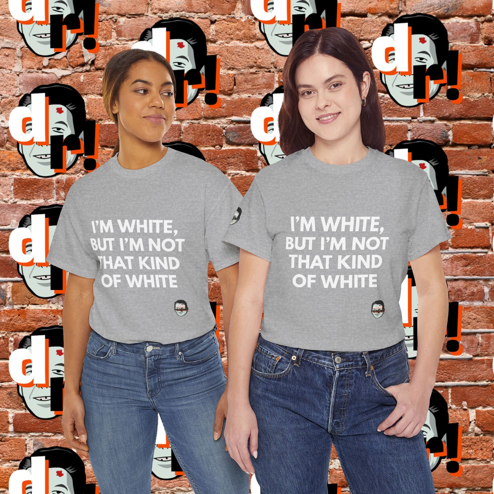 I’m White but… (White Letter) Unisex Heavy Cotton Tee