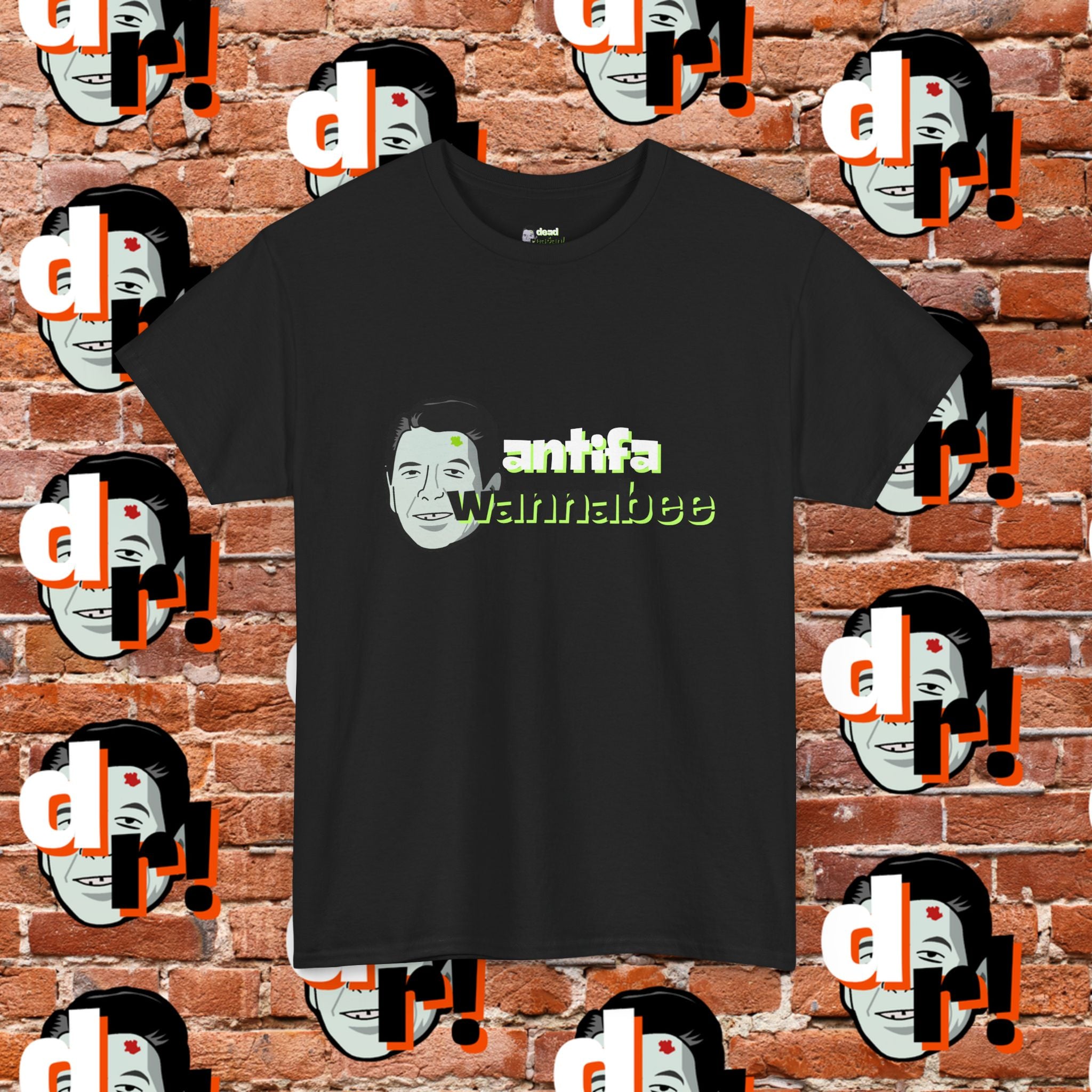 Antifa Wannabe (Lime) Unisex Heavy Cotton Tee