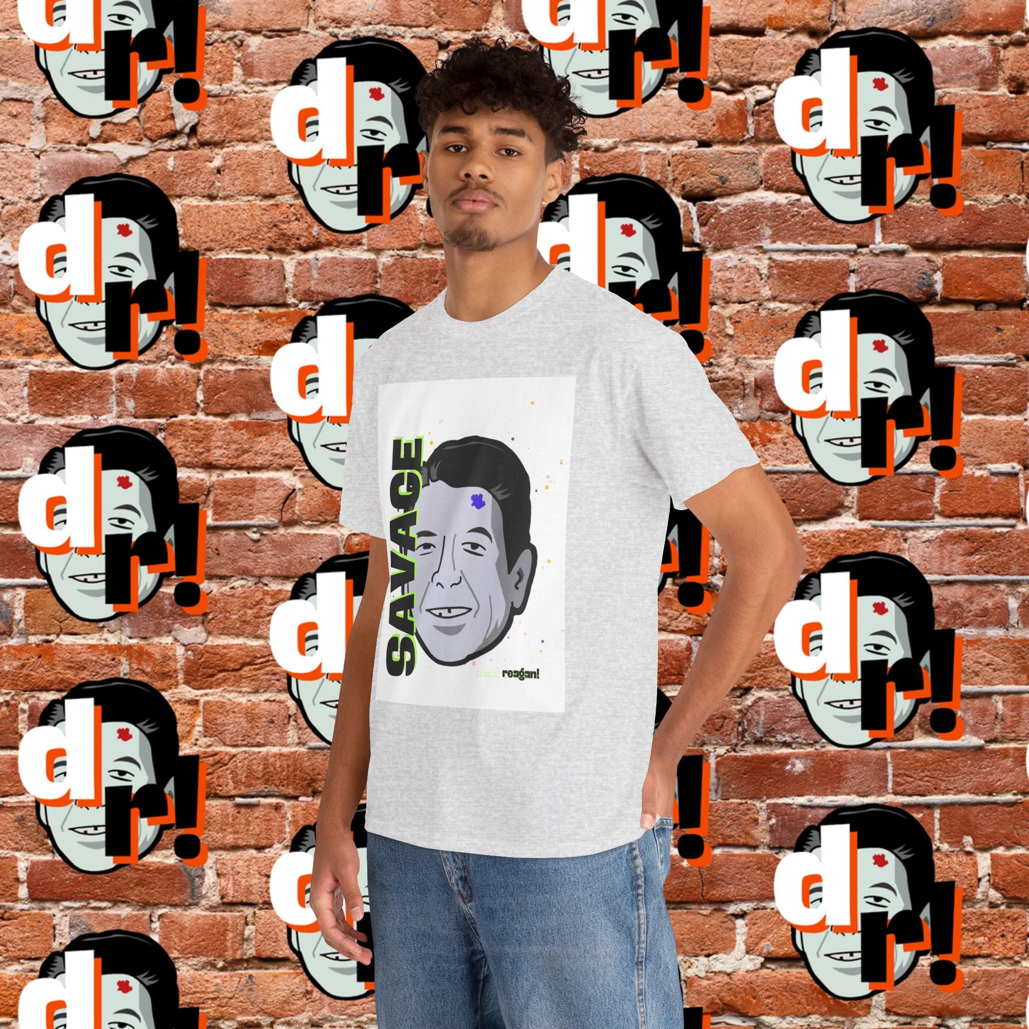 Savage Dead Reagan Graphic Tee Lime