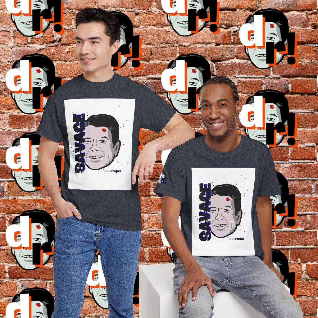 Savage Dead Reagan Graphic Tee Blue