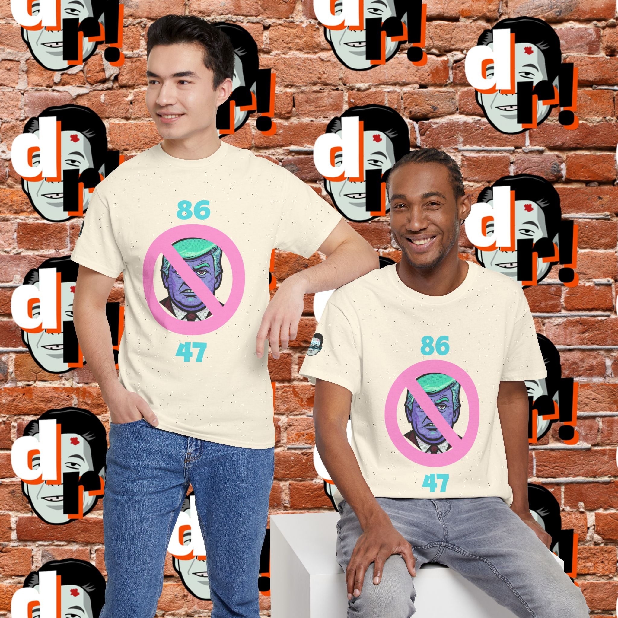 86/47 Teal & Pink Variant Unisex Heavy Cotton Tee