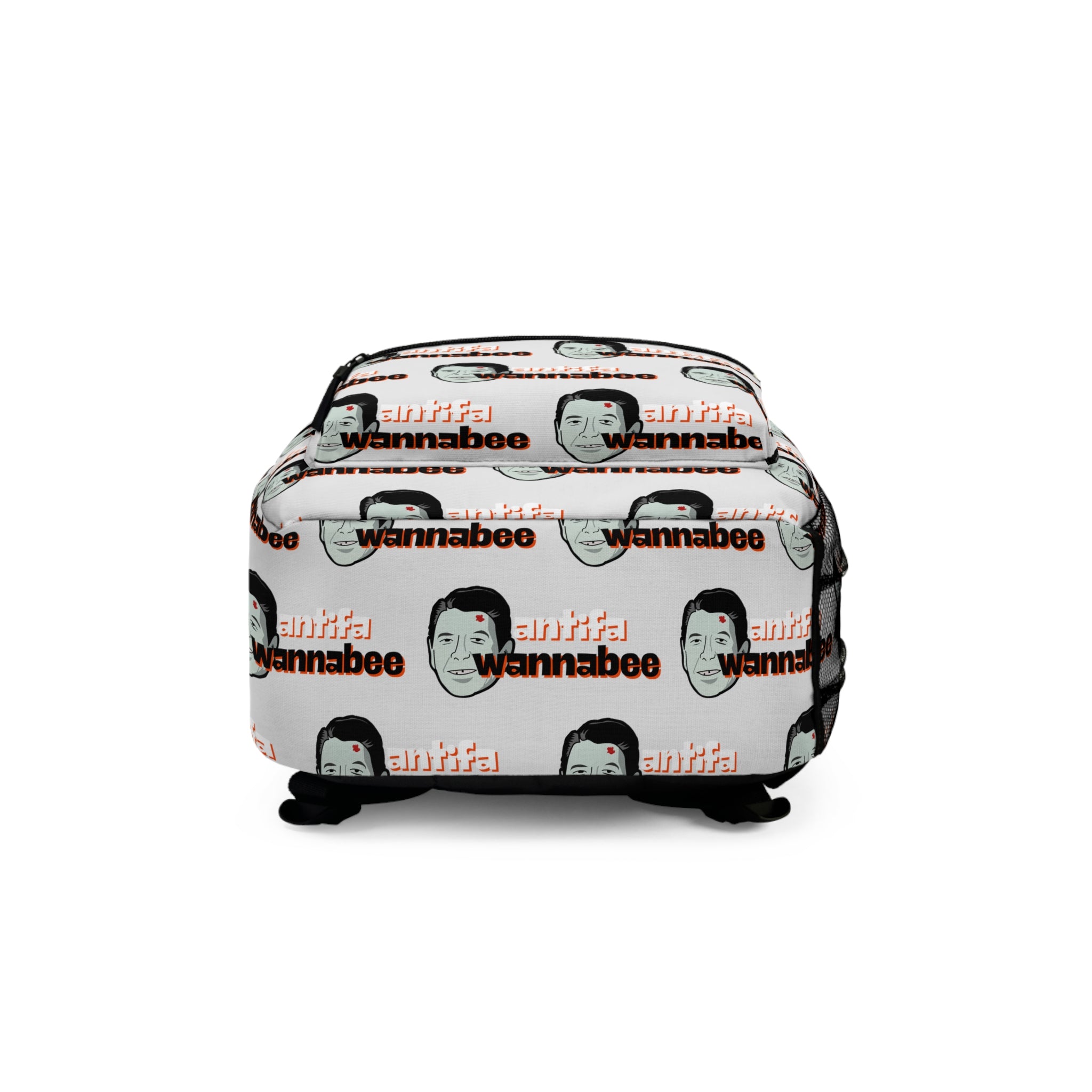 Antifa Wannabee Pattern Backpack (Gray)