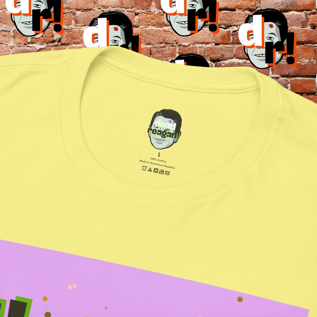 Savage Dead Reagan Graphic Tee Lavender and Lime