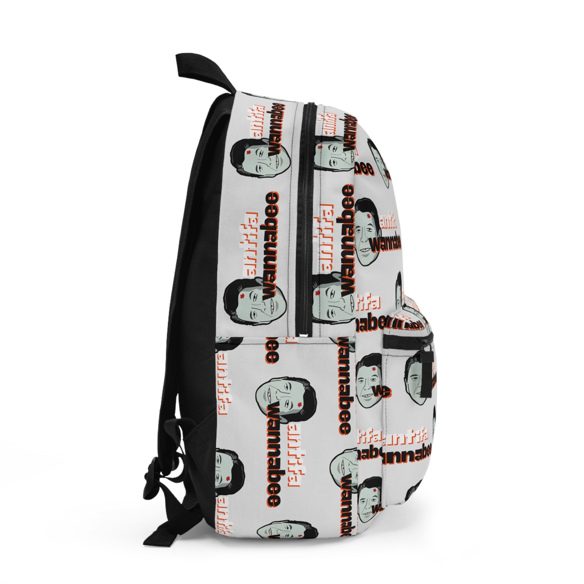 Antifa Wannabee Pattern Backpack (Gray)