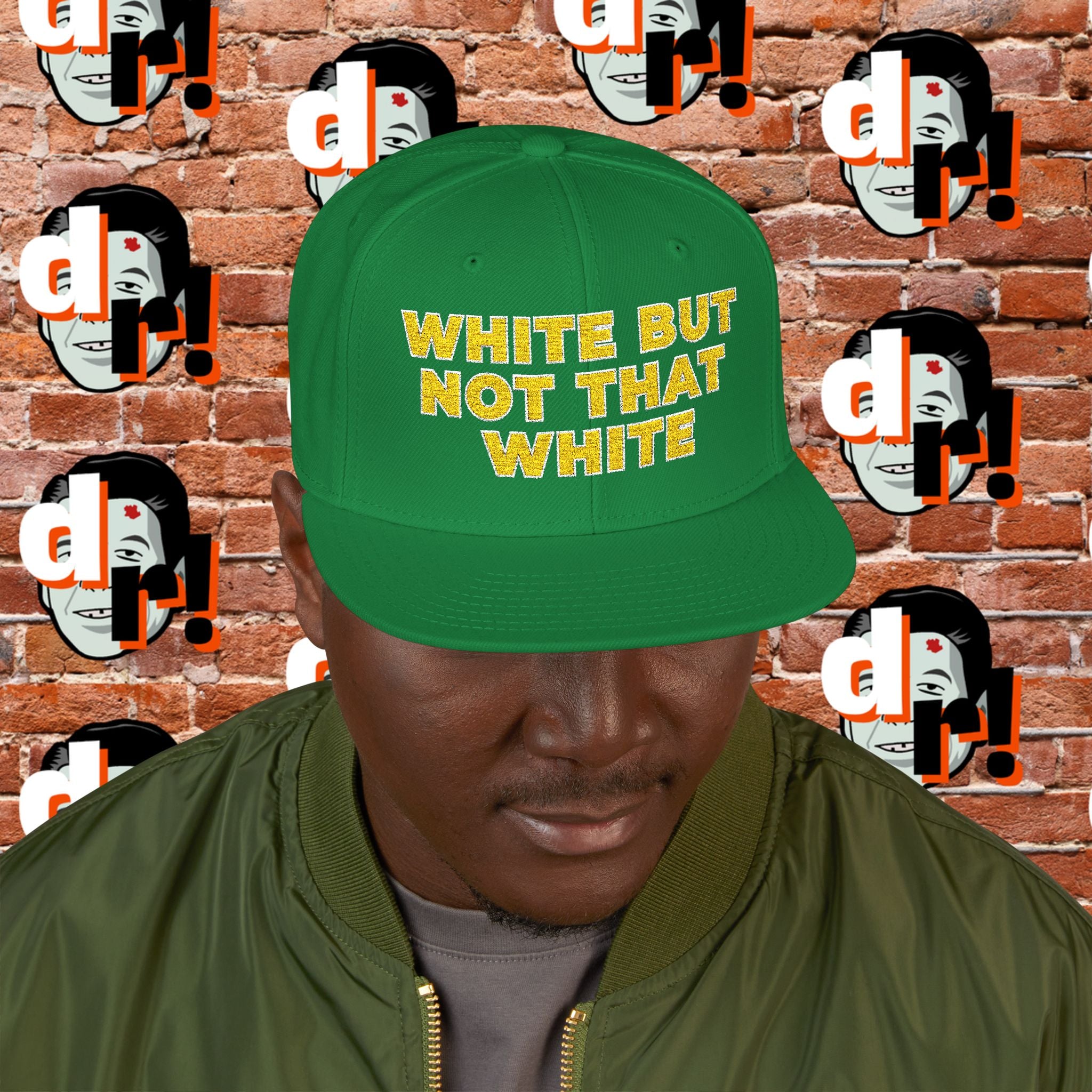 White But Not White (Yellow Letter w/o) Snapback