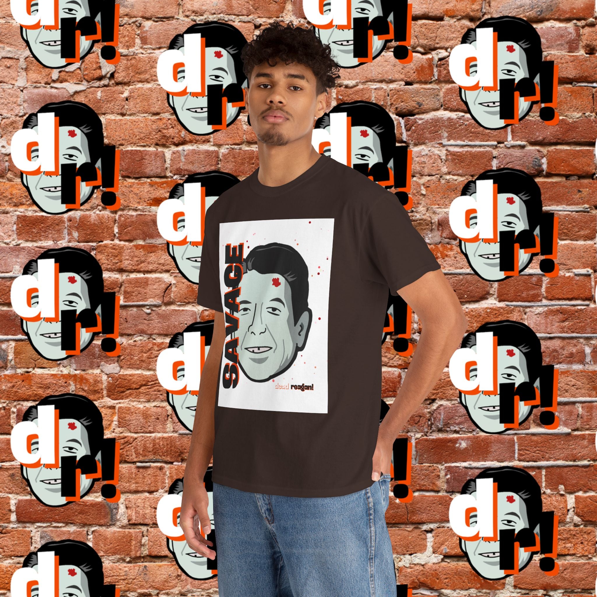 Savage Dead Reagan Graphic Tee White