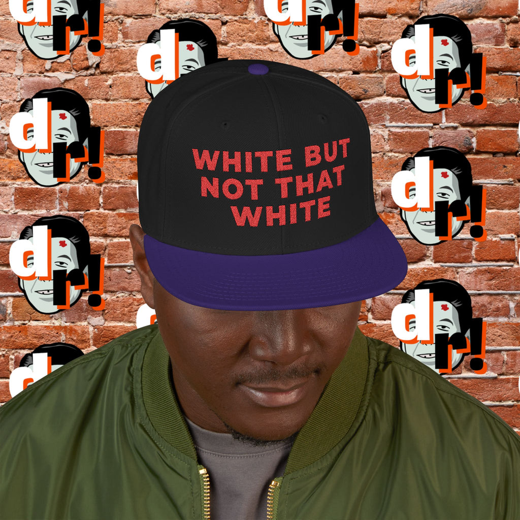 White But Not That White (Red Letter b/o) Snapback