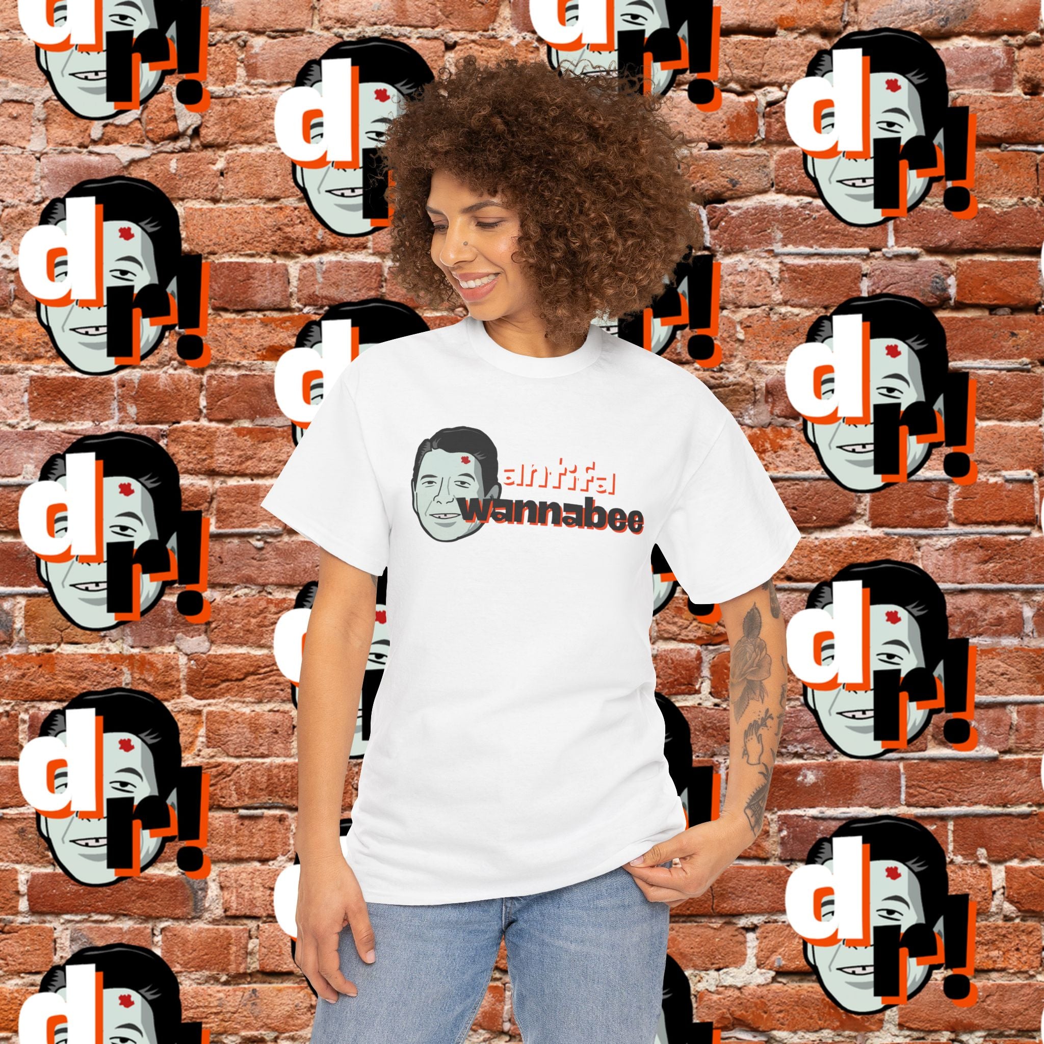 Antifa Wannabee (Orange) Unisex Heavy Cotton Tee