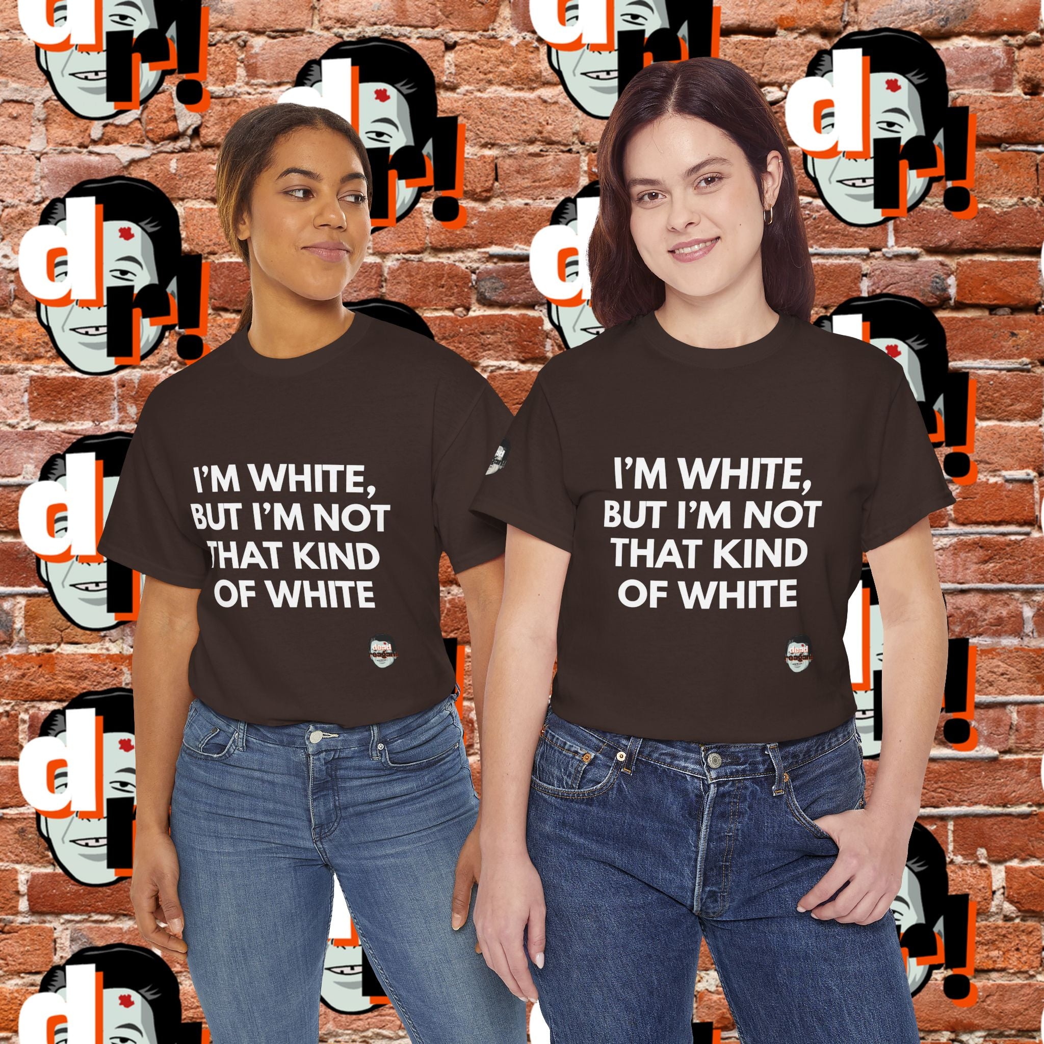 I’m White but… (White Letter) Unisex Heavy Cotton Tee