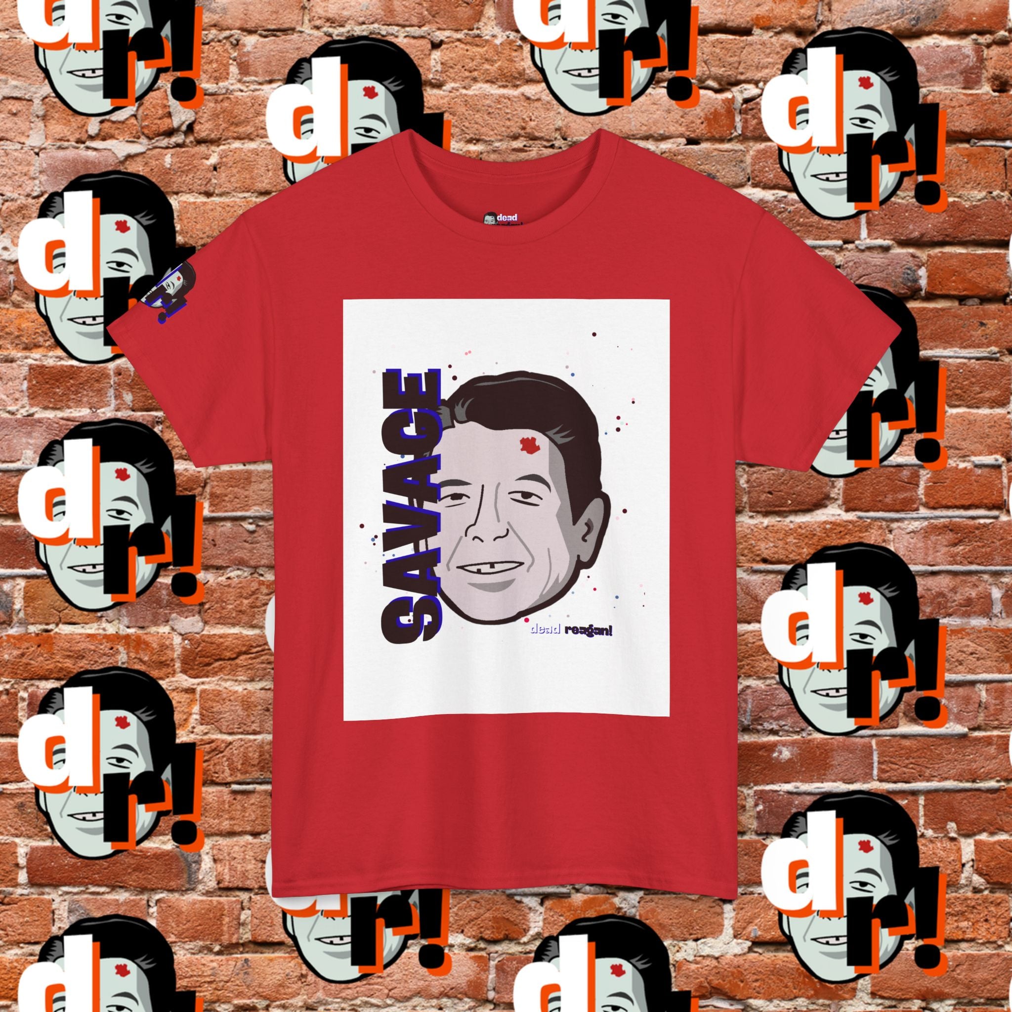 Savage Dead Reagan Graphic Tee Blue