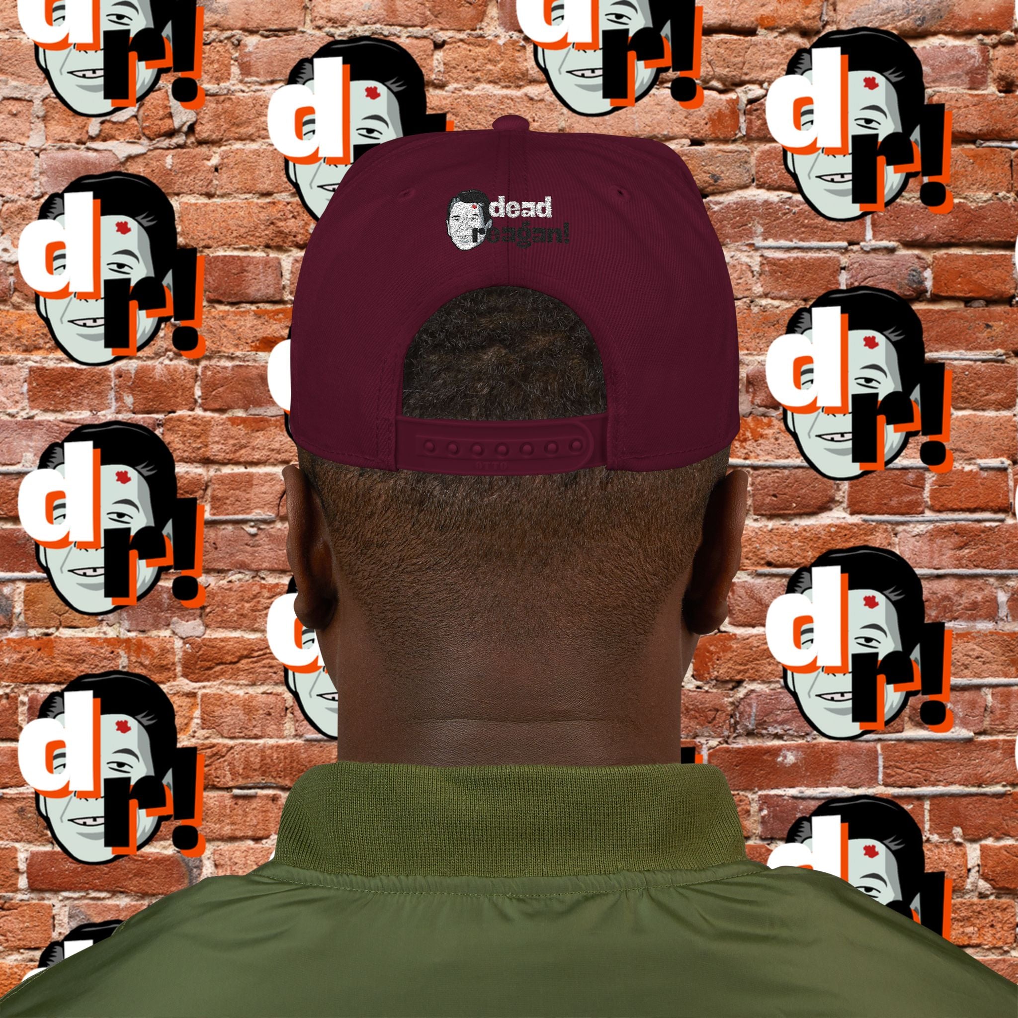 White But Not That White  White Lettering Snapback (Embroidery)