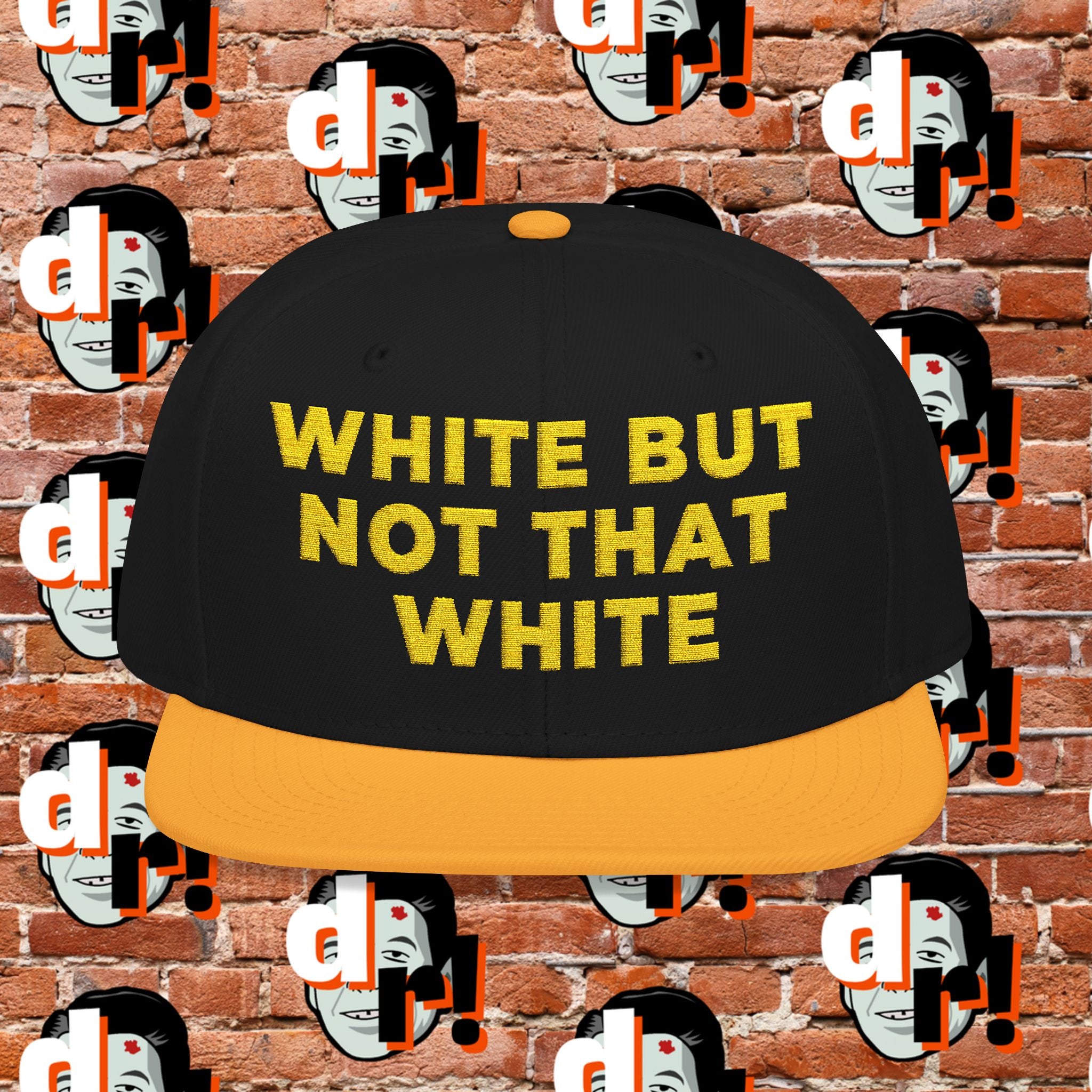 White But Not That White (Yellow Letter) Snapback