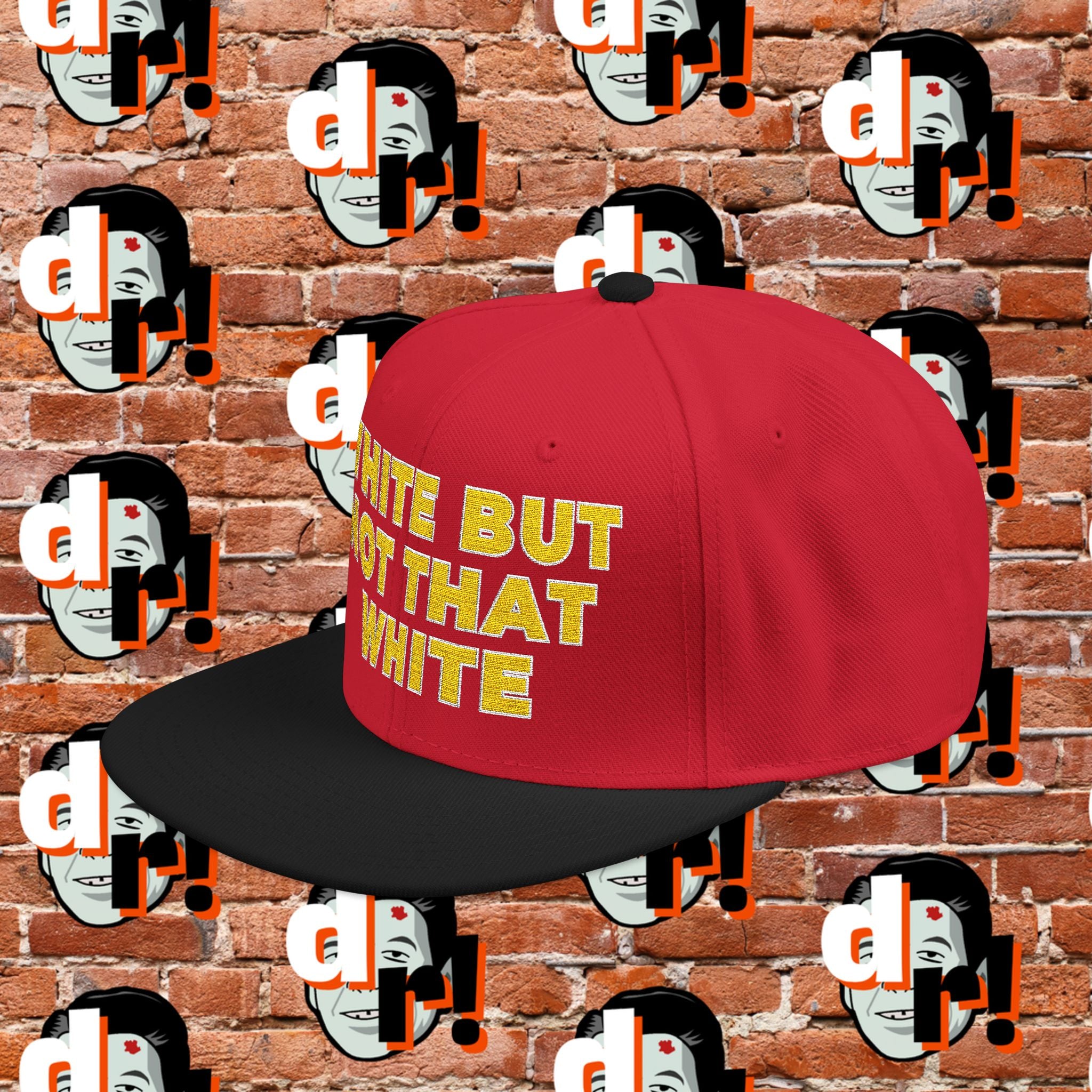 White But Not White (Yellow Letter w/o) Snapback