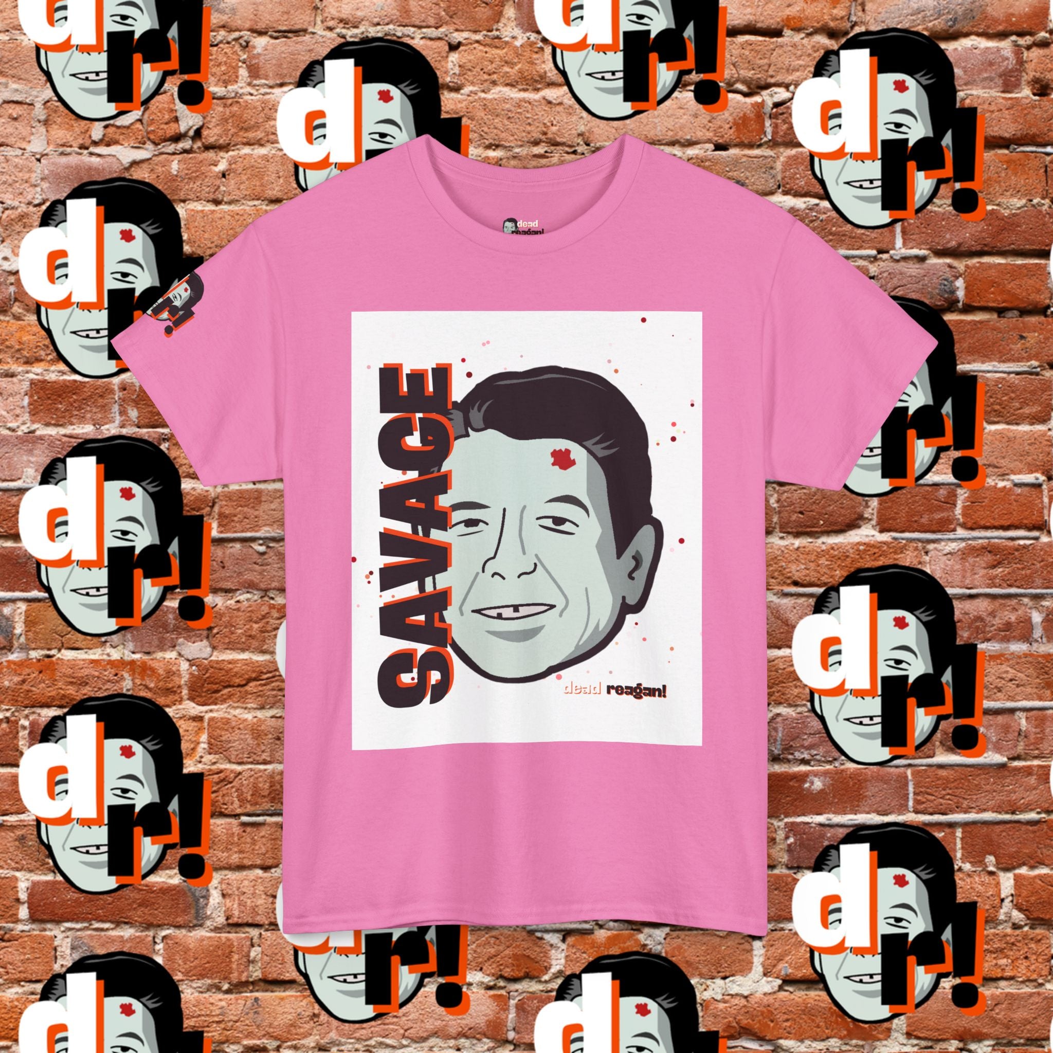 Savage Dead Reagan Graphic Tee White