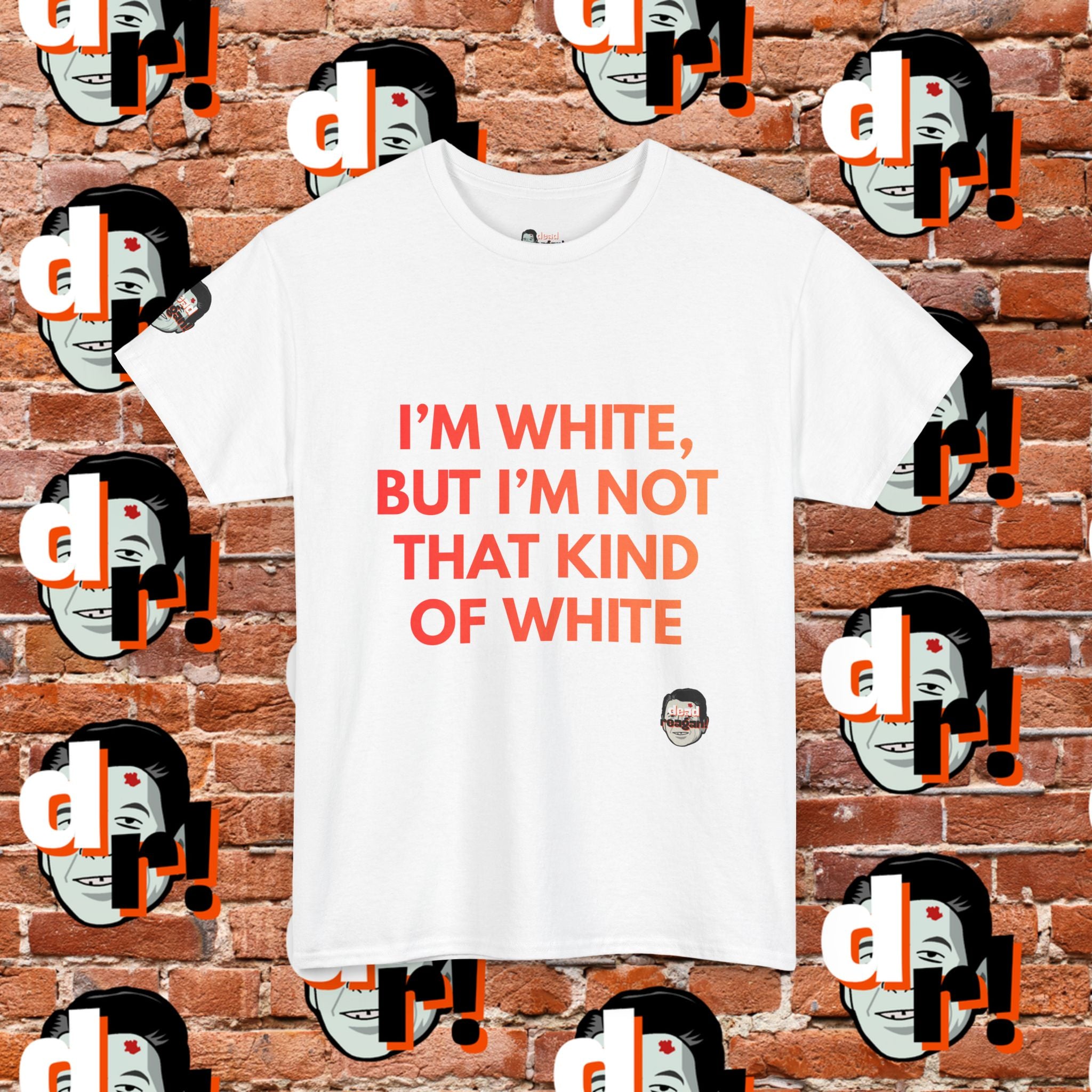I’m White But… (Orange Gradient Letter) Unisex Heavy Cotton Tee