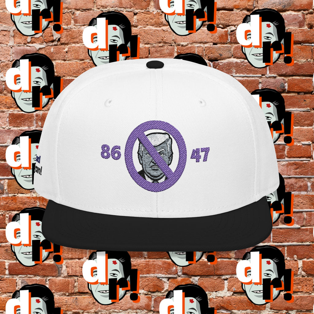 86/47 Purple Embroidered Snapback