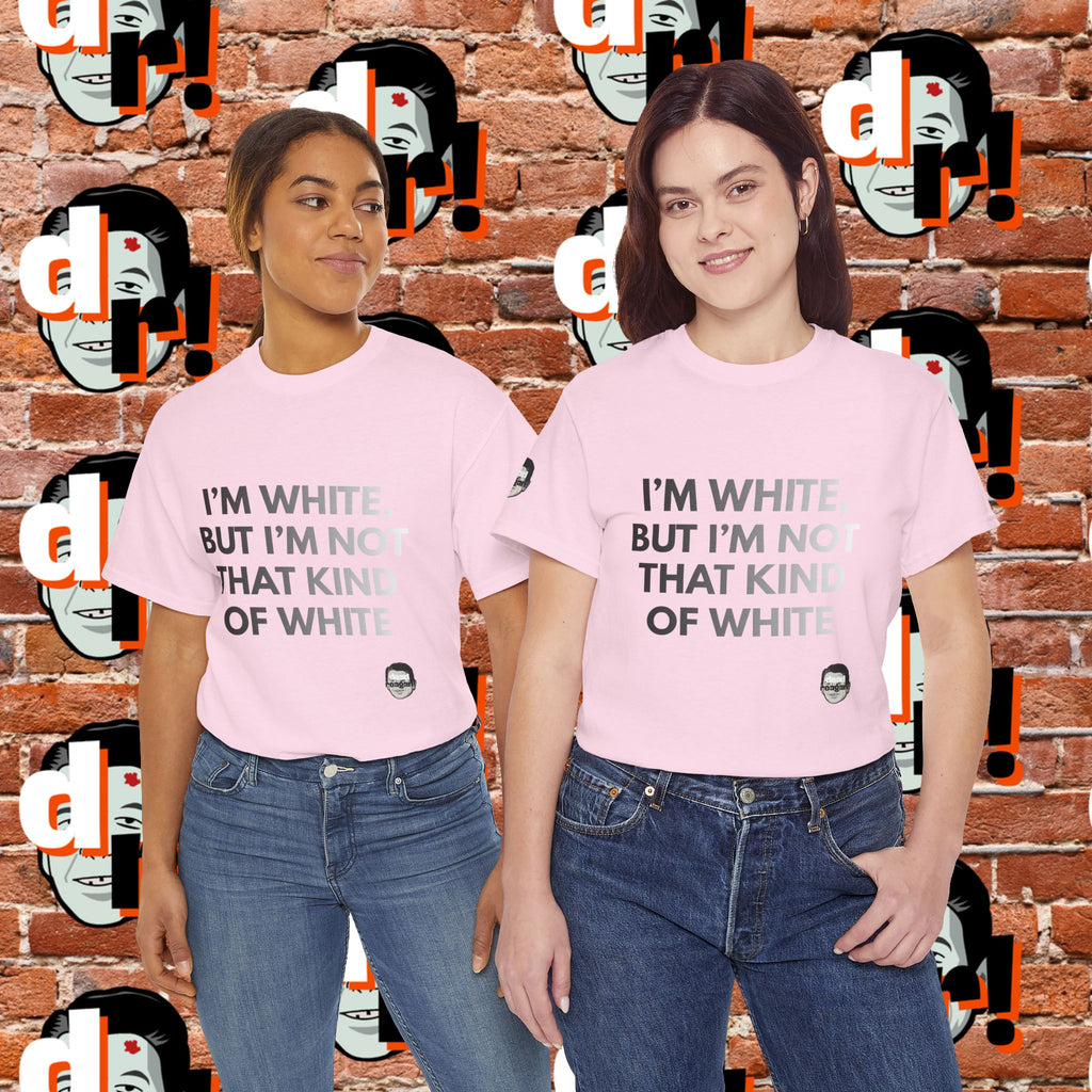 I’m White Buy… (B/W Gradient Letter) Unisex Heavy Cotton Tee