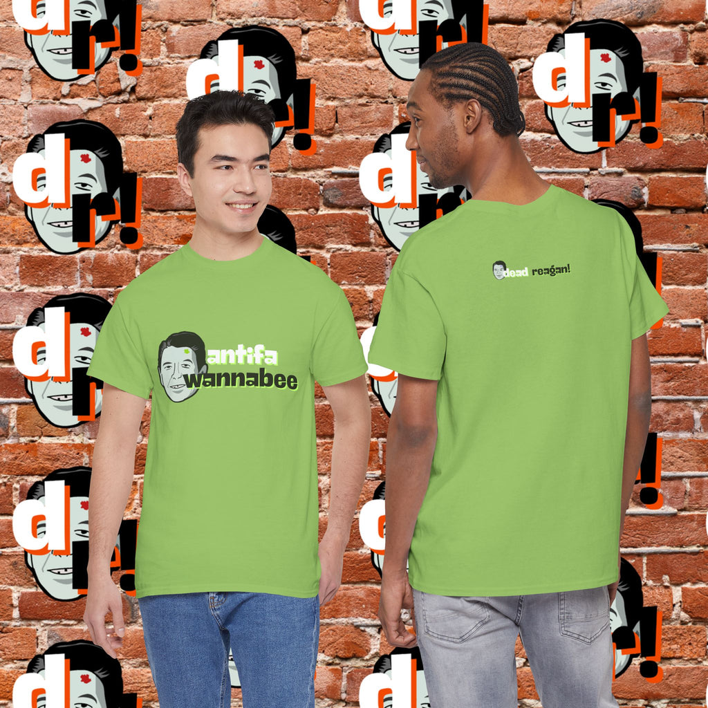 Antifa Wannabe (Lime) Unisex Heavy Cotton Tee