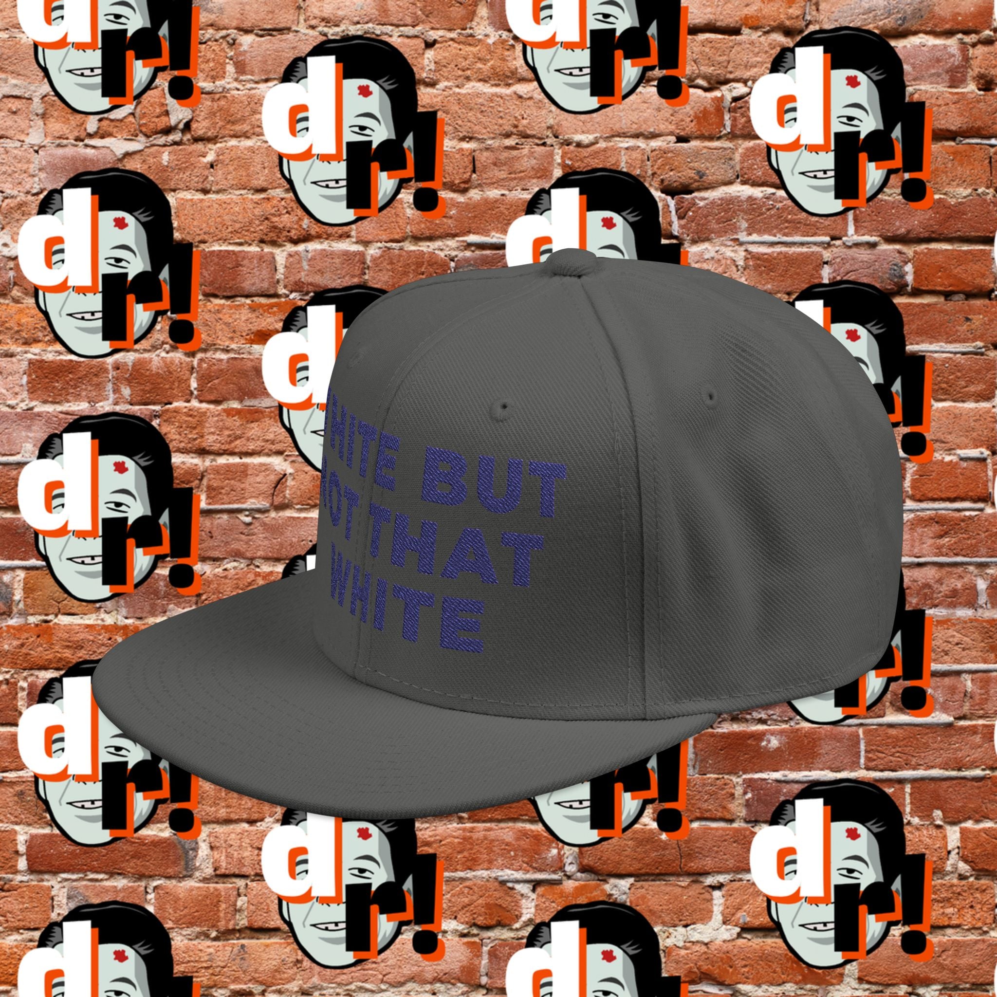 White But Not That White (Purple Letter) Snapback