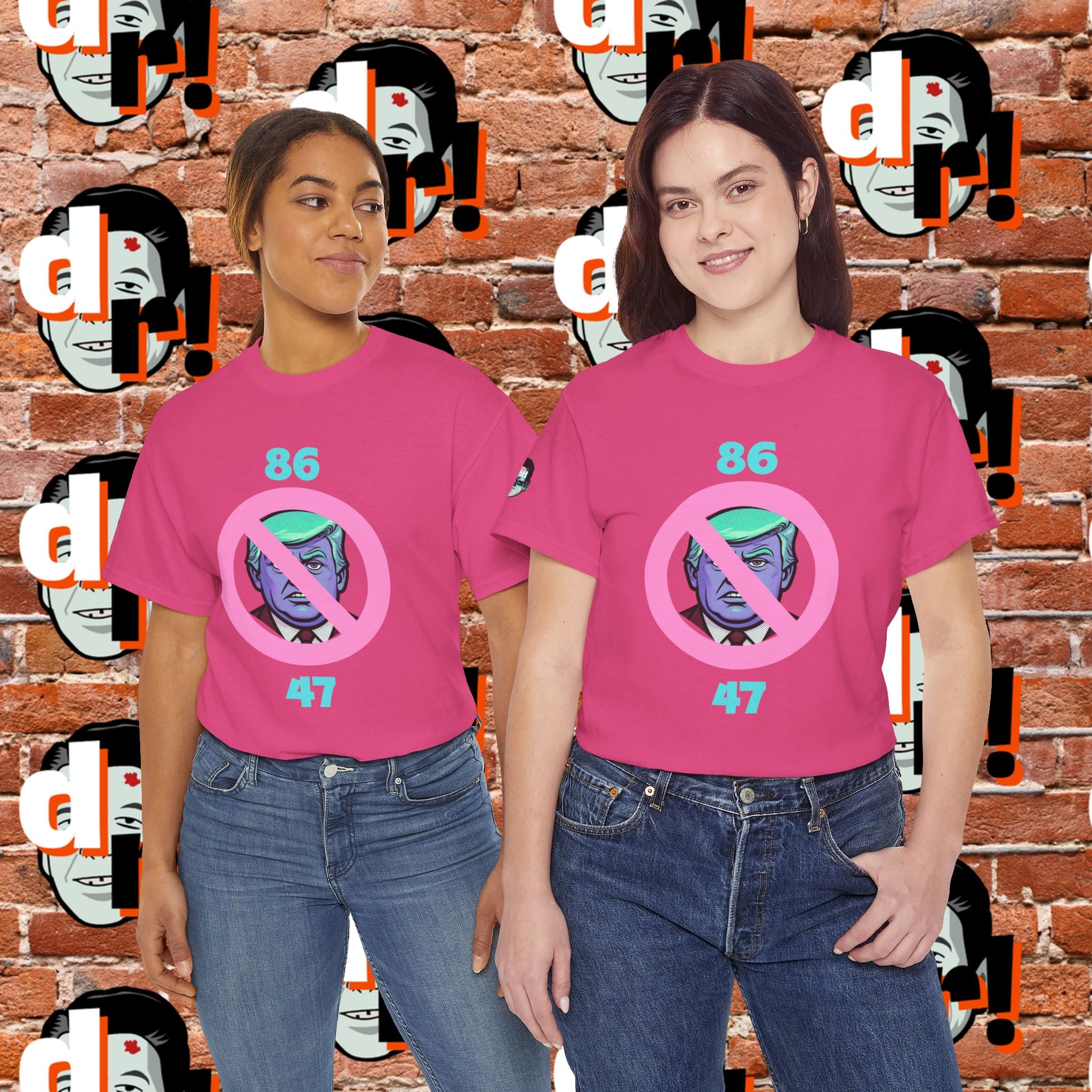 86/47 Teal & Pink Variant Unisex Heavy Cotton Tee