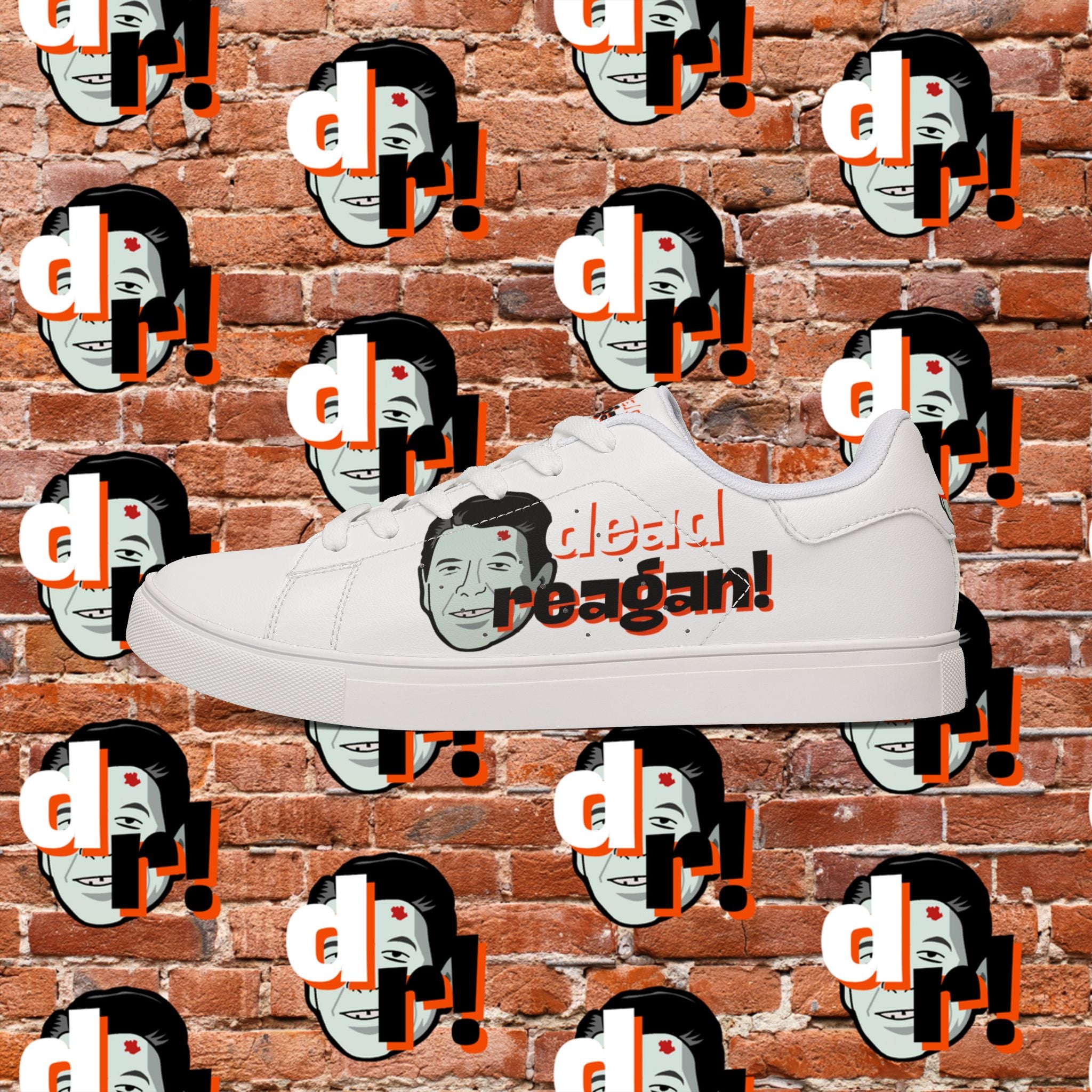 Dead Reagan Men's Low-Top Pleather Sneakers