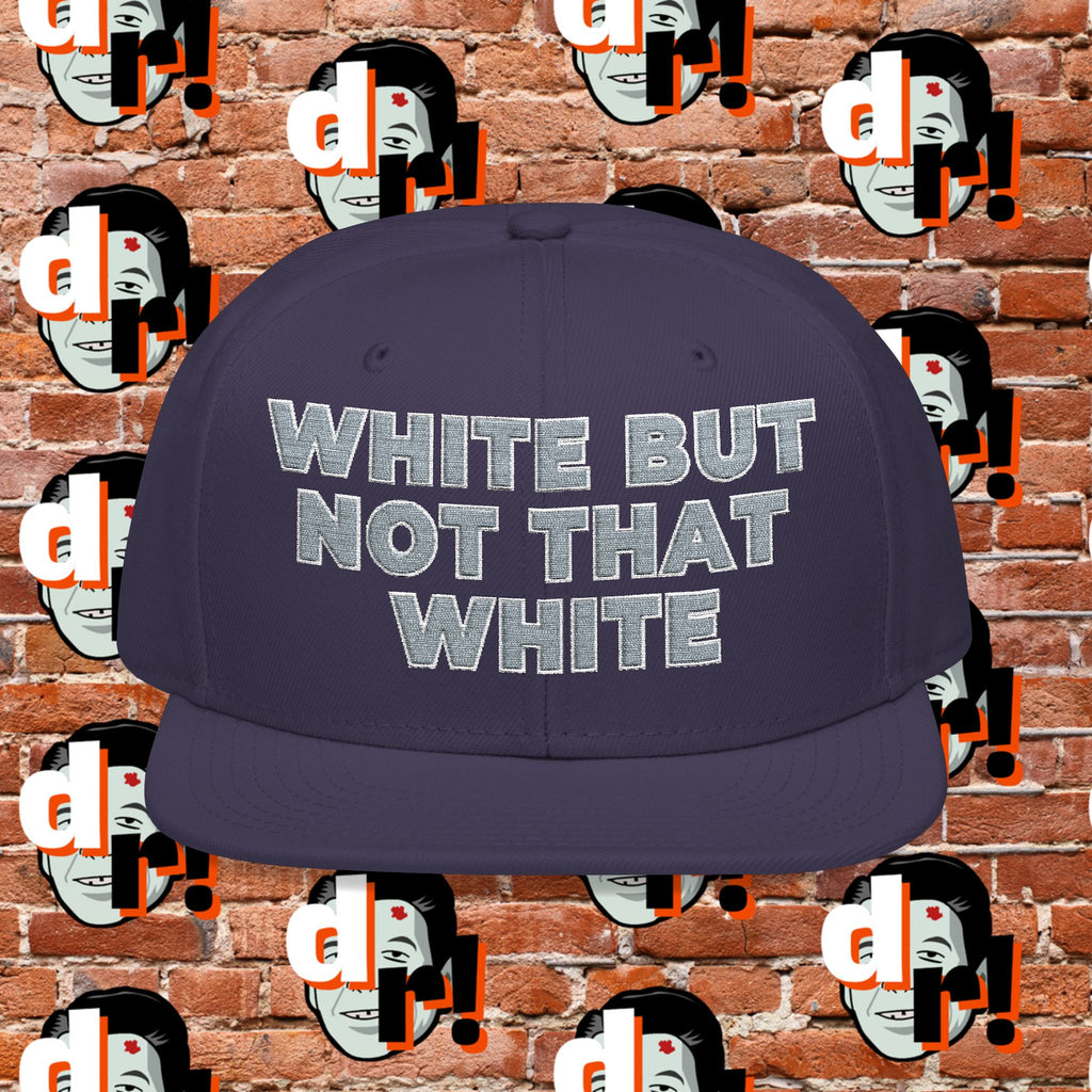 White But Not That White (Gray Letter w/o) Snapback